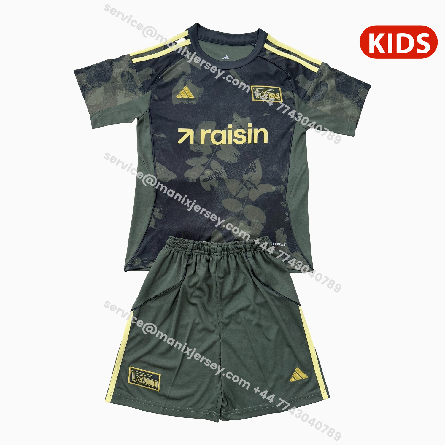 ManixJersey.com | Union Berlin 25-26 Away Kids Kit -Customize Name, Number and Patch | Worldwide Shipping