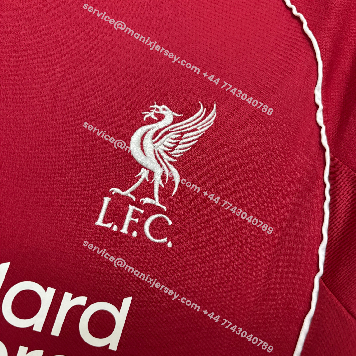 ManixJersey.com | Liver.pool 25-26 Home Long Sleeves Jersey - Fans Version -Customize Name, Number and Patch | Worldwide Shipping