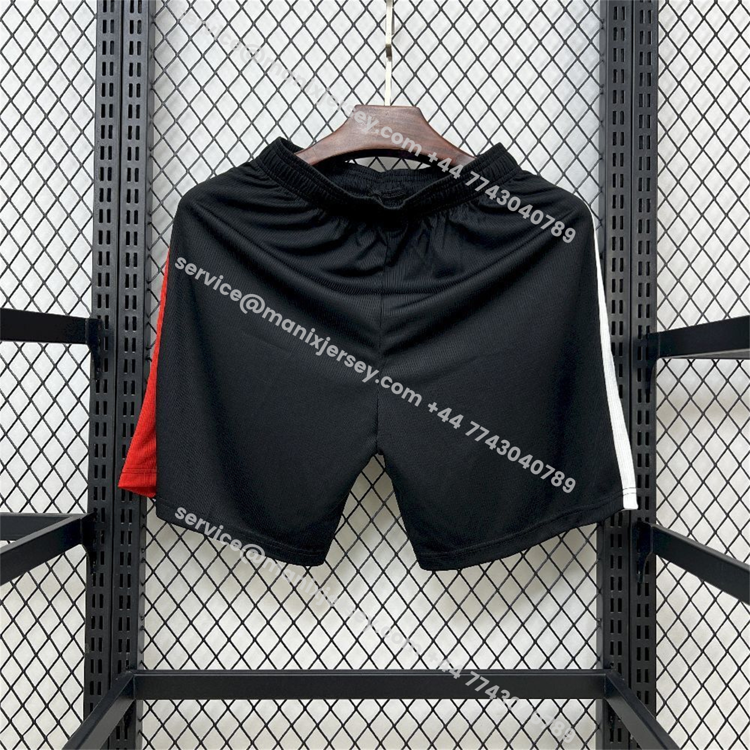 ManixJersey.com | Feyenoord 25-26 Home Black Shorts - Fans Version -Customize Name, Number and Patch | Worldwide Shipping