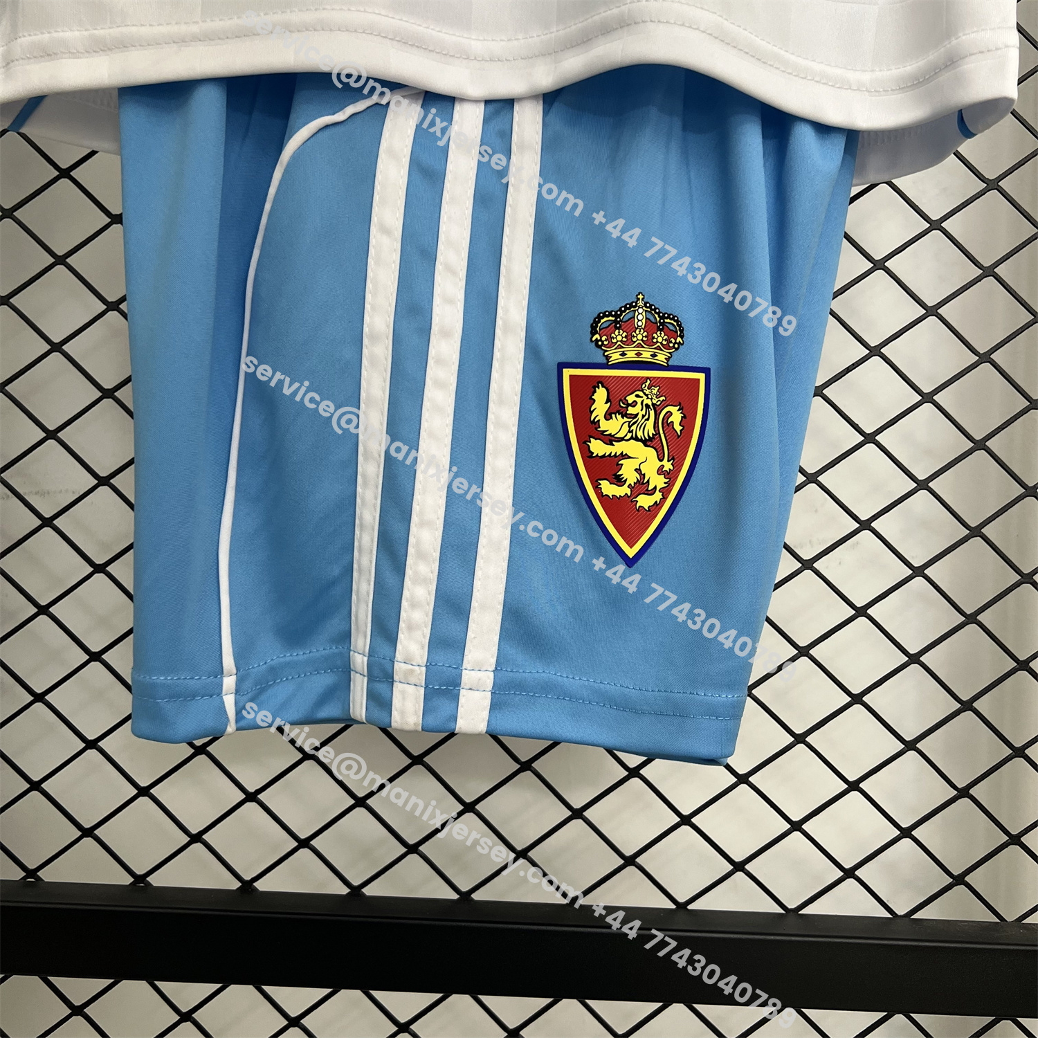 ManixJersey.com | Real Zaragoza 25-26 Home Kids Kit -Customize Name, Number and Patch | Worldwide Shipping