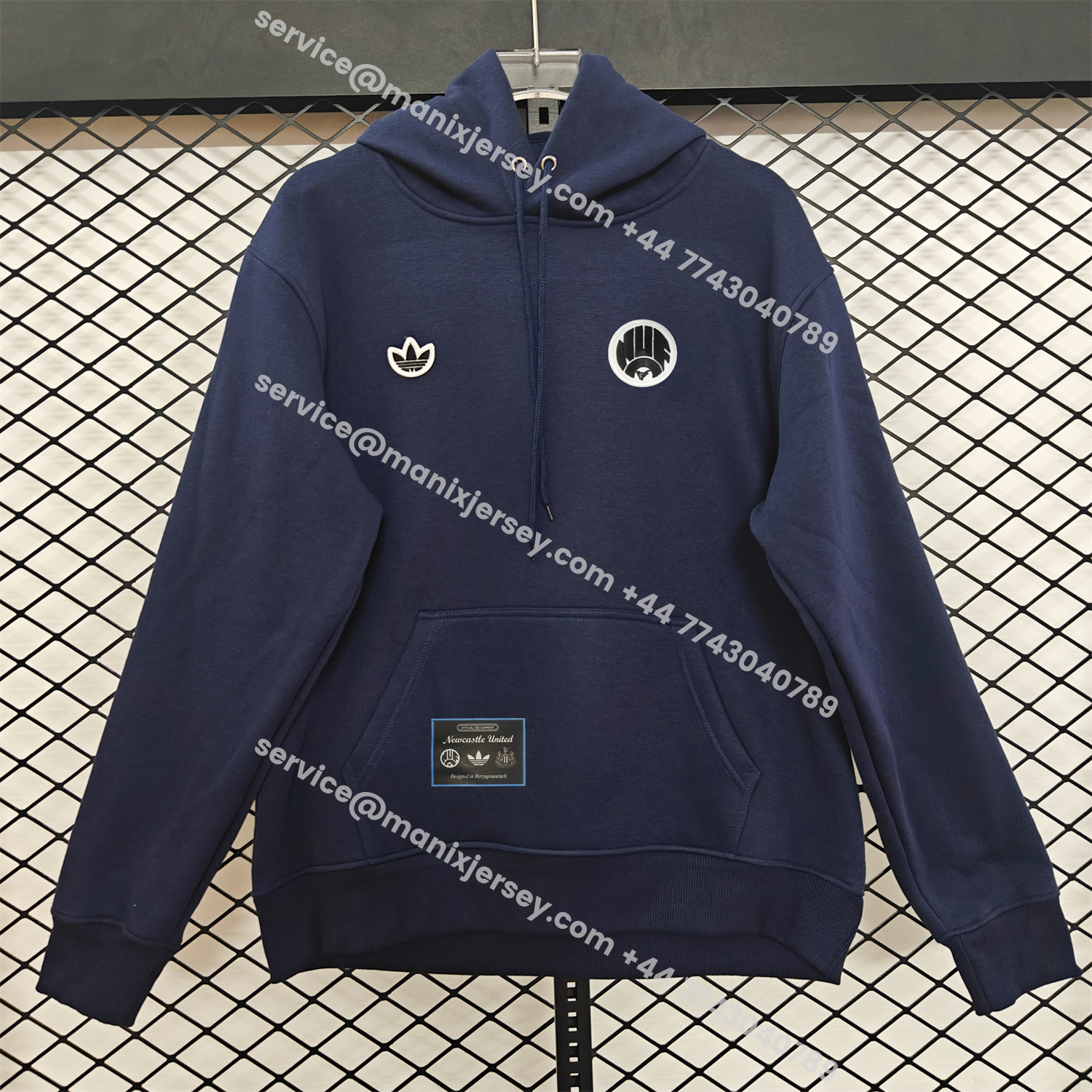 ManixJersey.com | Newcastle United 25-26 Originals Terrace Icon Unisex Pullover Hoodie -Customize Name, Number and Patch | Worldwide Shipping