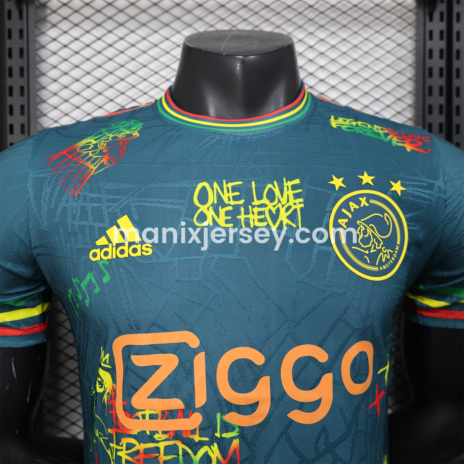 ManixJersey.com | Ajax x B-O-B Marly 25-26 Deep Green Special Edition Jersey - Player Version -Customize Name, Number and Patch | Worldwide Shipping