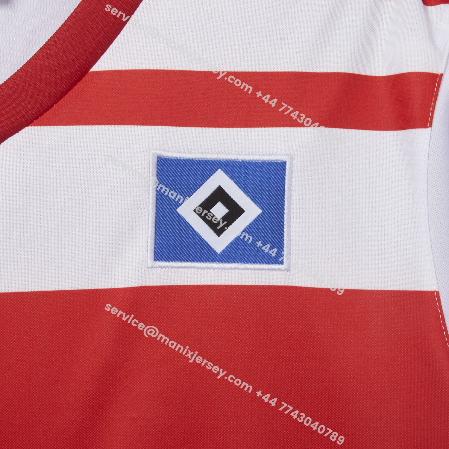 ManixJersey.com | Retro Hamburger SV 1982-83 Champion Home Jersey -Customize Name, Number and Patch | Worldwide Shipping
