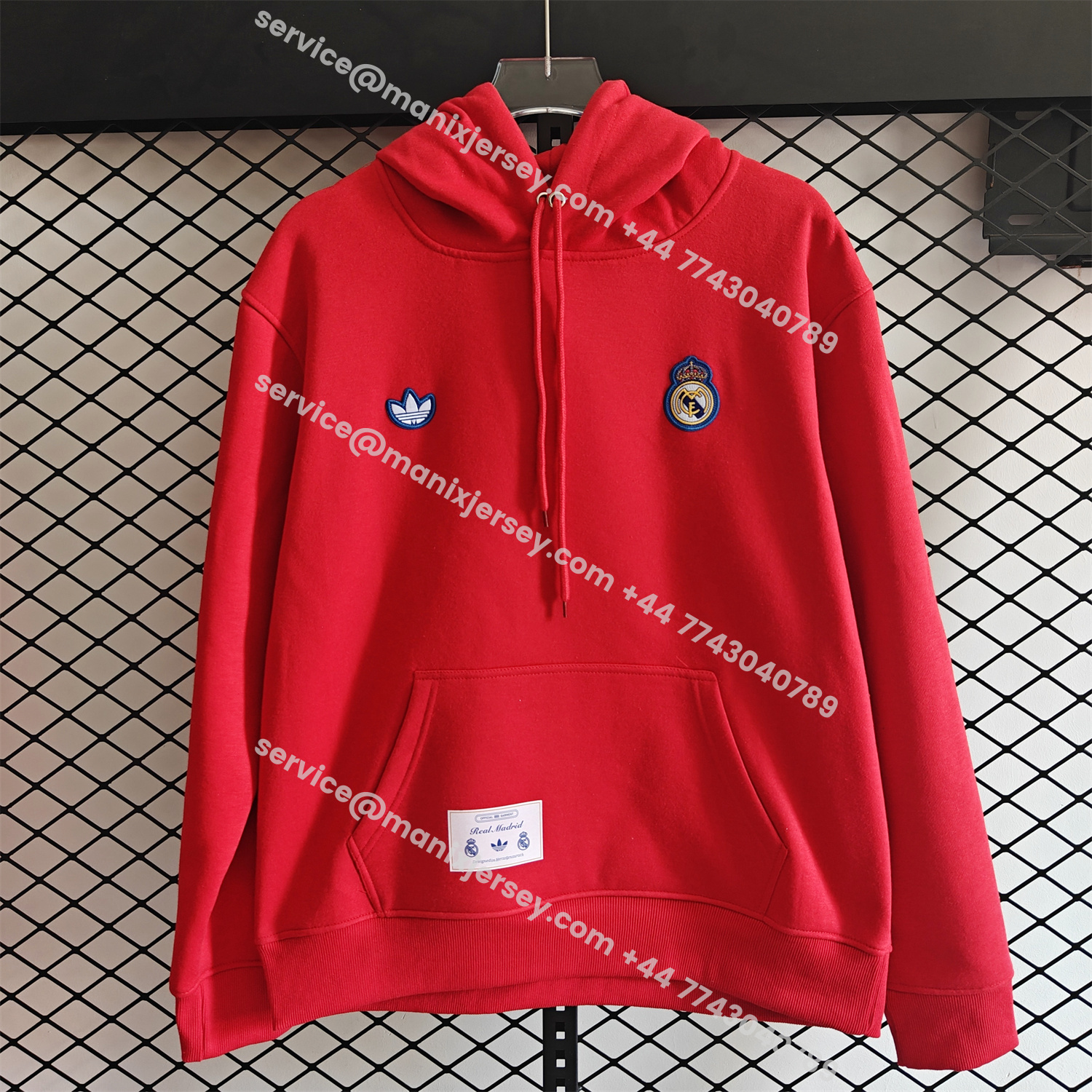 ManixJersey.com | Real Madrid 25-26 Originals Terrace Icon Unisex Pullover Hoodie -Customize Name, Number and Patch | Worldwide Shipping