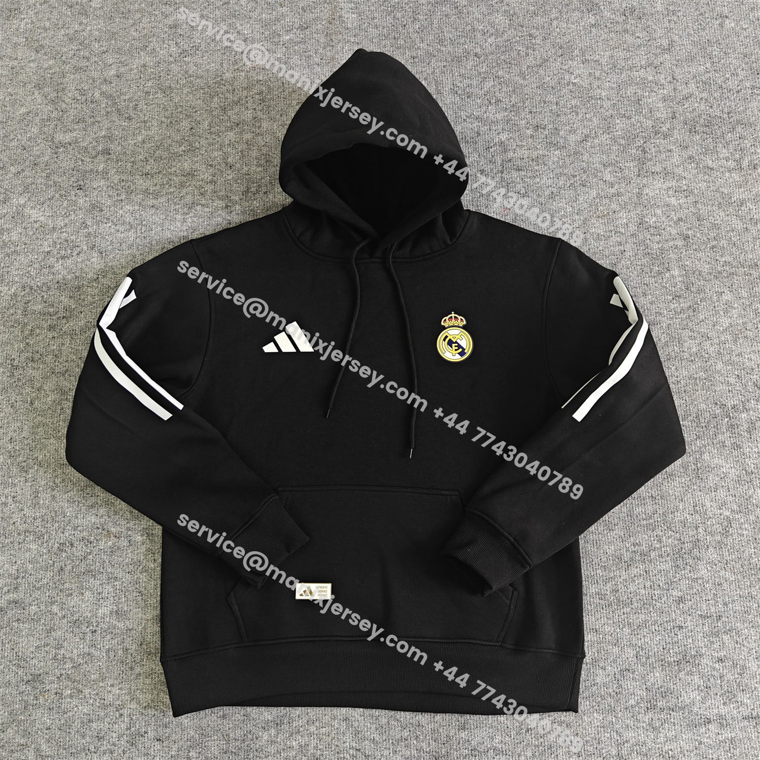 ManixJersey.com | Real Madrid 25-26 Home Unisex Pullover Hoodie -Customize Name, Number and Patch | Worldwide Shipping