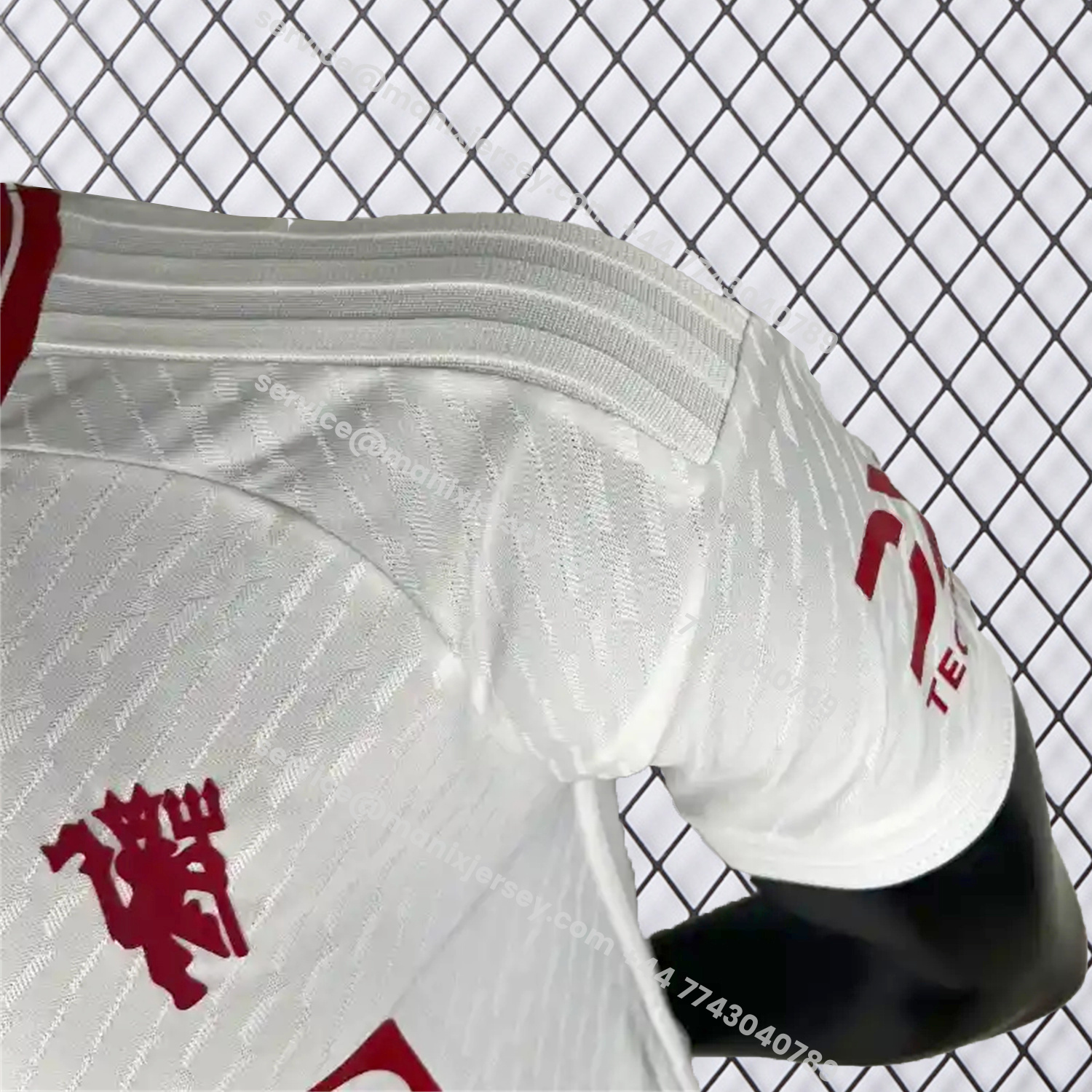 ManixJersey.com | Retro Manchester United 2023-24 Away White Jersey - Player Version -Customize Name, Number and Patch | Worldwide Shipping