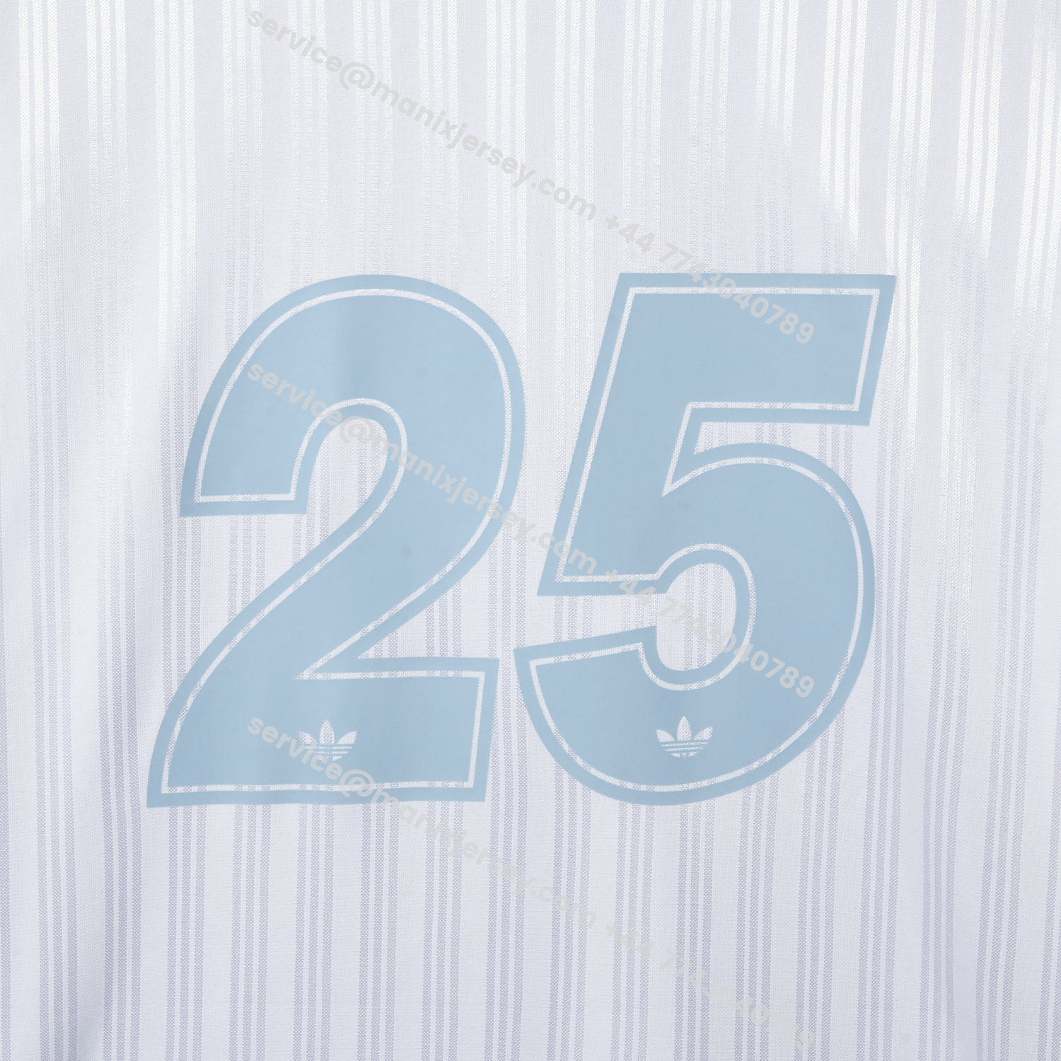 ManixJersey.com | Bohemian 25-26 Oasis Originals Tour White And Sky Blue Jersey With Number 25 - Fans Version -Customize Name, Number and Patch | Worldwide Shipping