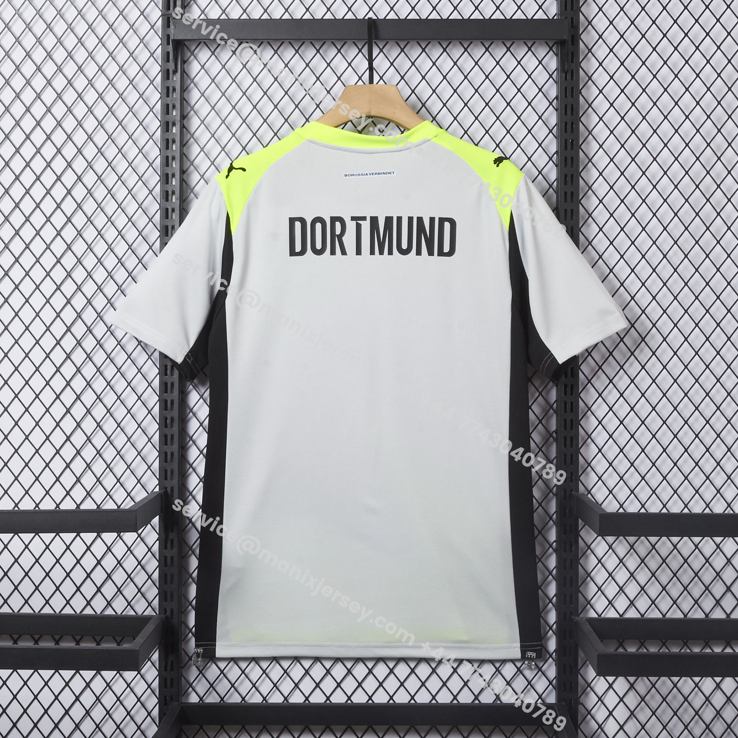 ManixJersey.com | Dortmund 25-26 Away Silver Mist Jersey - Fans Version -Customize Name, Number and Patch | Worldwide Shipping