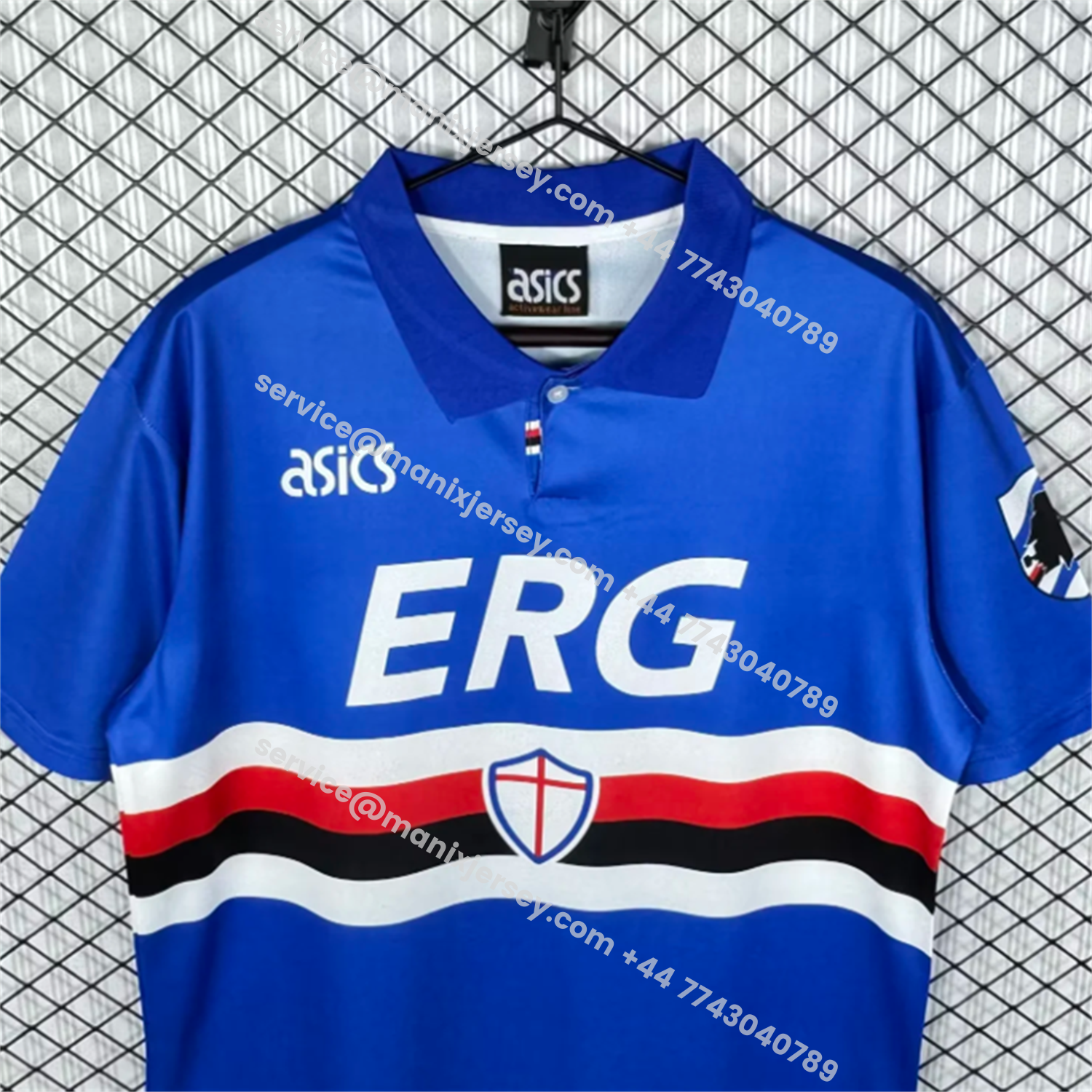ManixJersey.com | Retro Sampdoria 1993-94 Home Jersey -Customize Name, Number and Patch | Worldwide Shipping