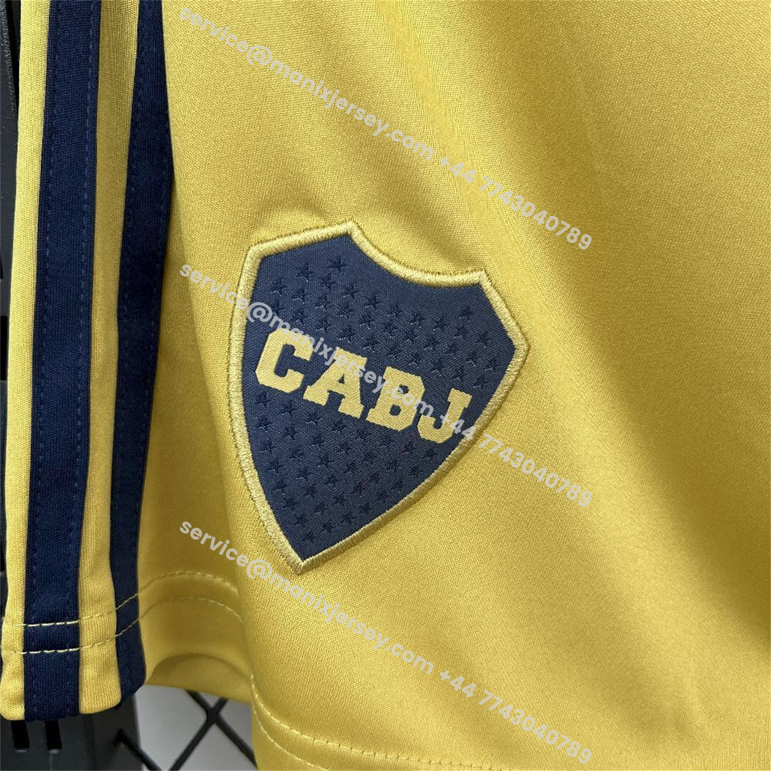 ManixJersey.com | Boca Juniors 25-26 Third Yellow Shorts - Fans Version -Customize Name, Number and Patch | Worldwide Shipping