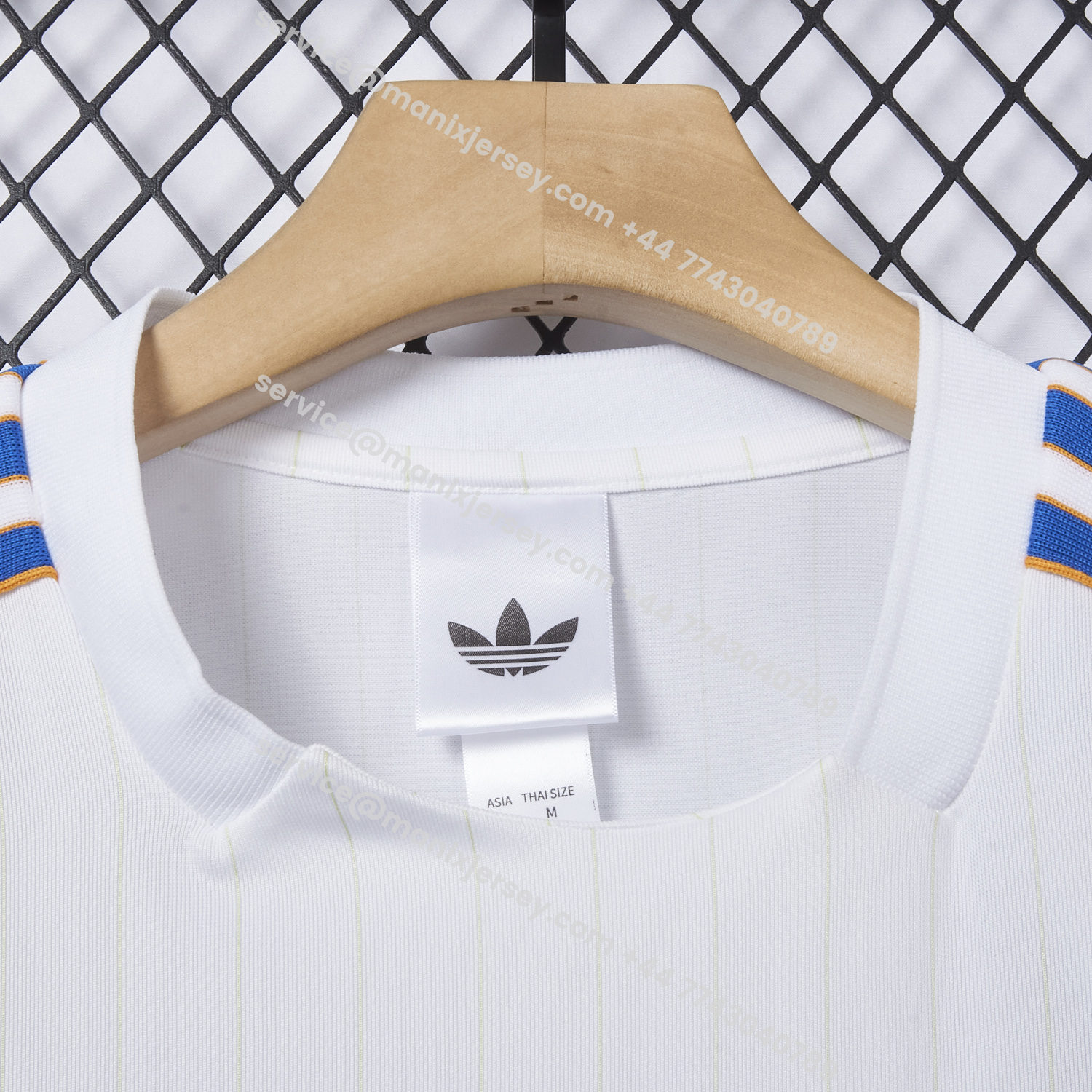 ManixJersey.com | Real Madrid 25-26 Trefoil White Travel Jersey - Player Version -Customize Name, Number and Patch | Worldwide Shipping