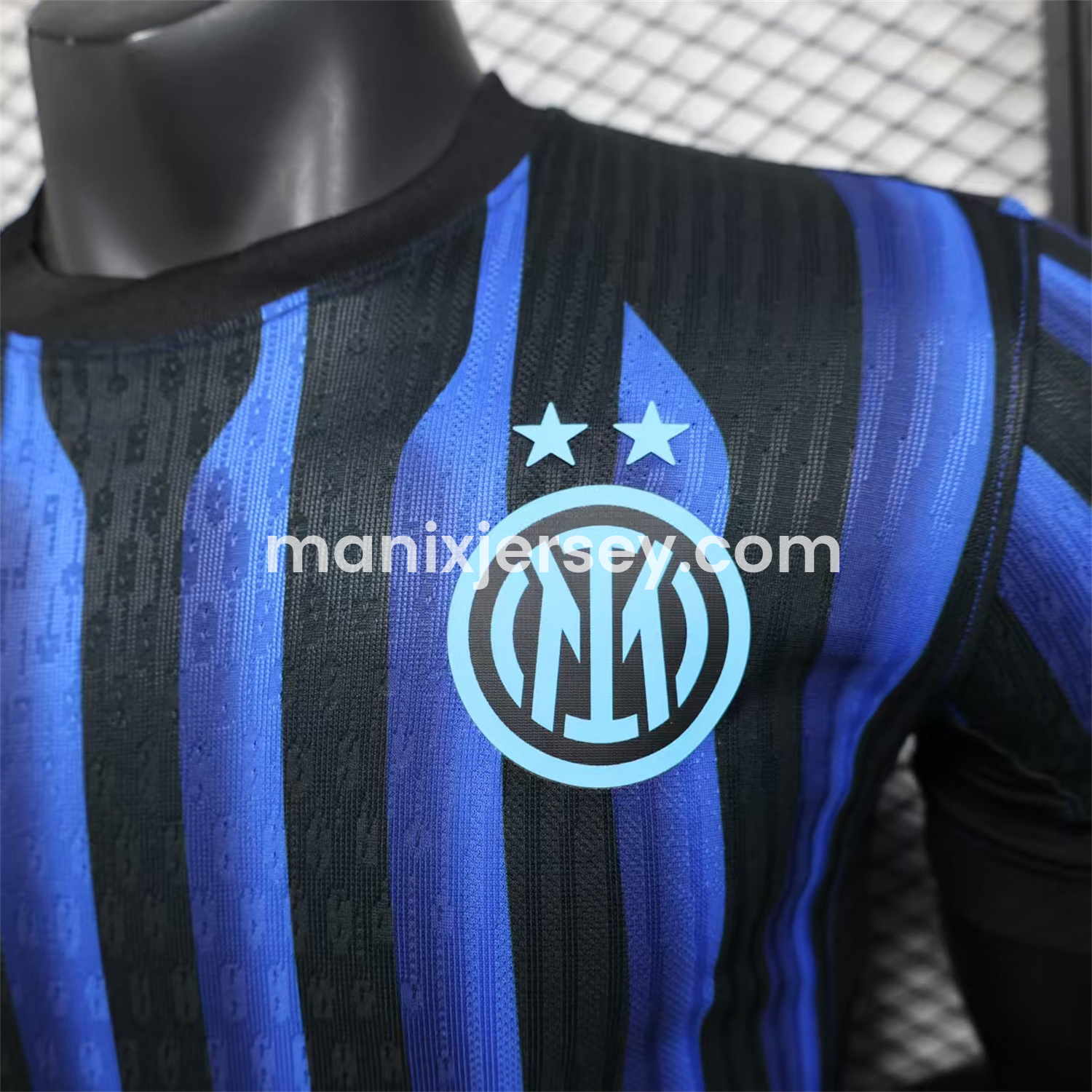 ManixJersey.com | Inter Milan 25-26 Home Unsponsored Jersey - Player Version -Customize Name, Number and Patch | Worldwide Shipping