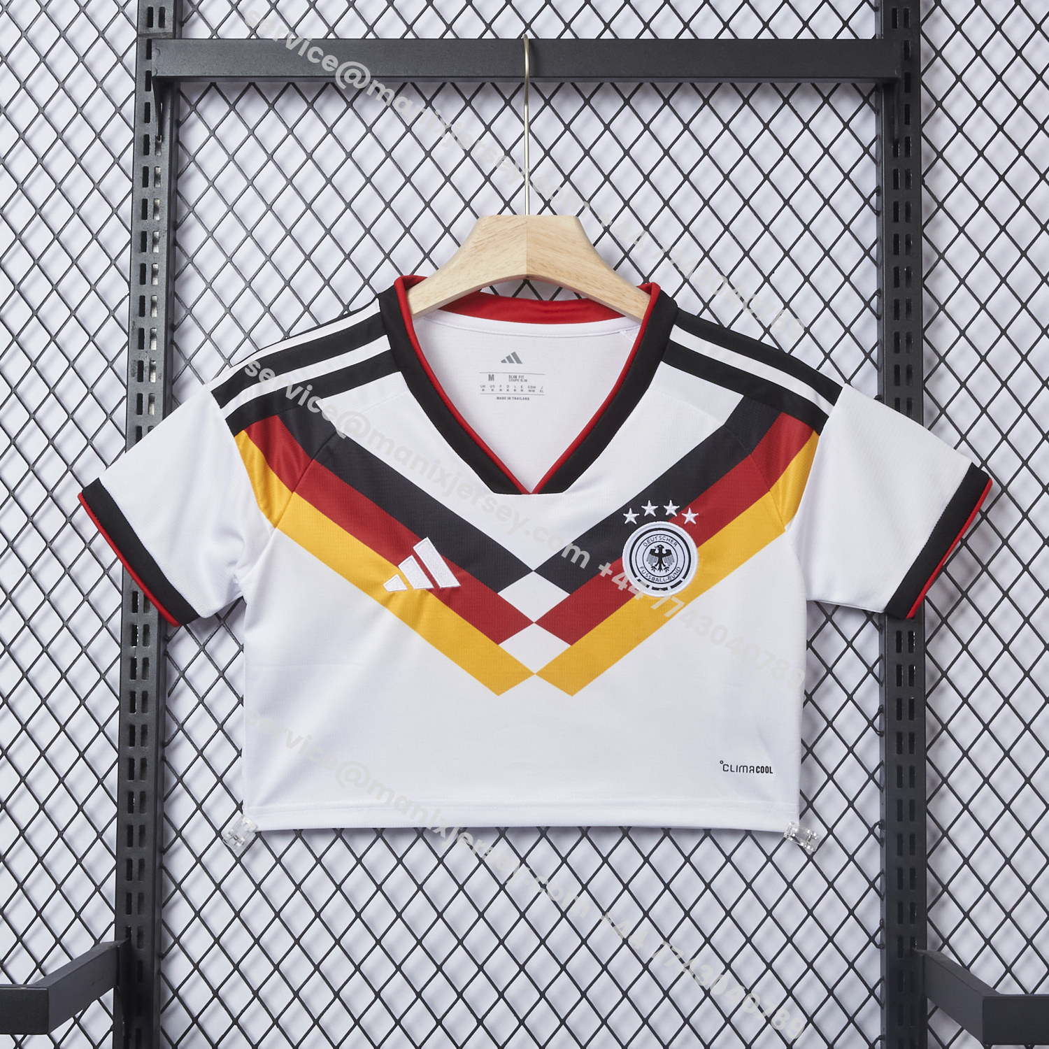 ManixJersey.com | Women's Germany 2026 Home Cropped Jersey -Customize Name, Number and Patch | Worldwide Shipping