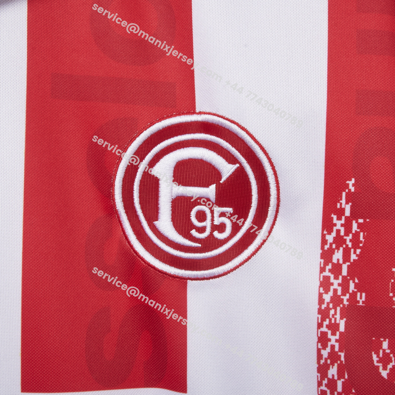 ManixJersey.com | Retro Fortuna Düsseldorf 1996-98 Home Jersey -Customize Name, Number and Patch | Worldwide Shipping