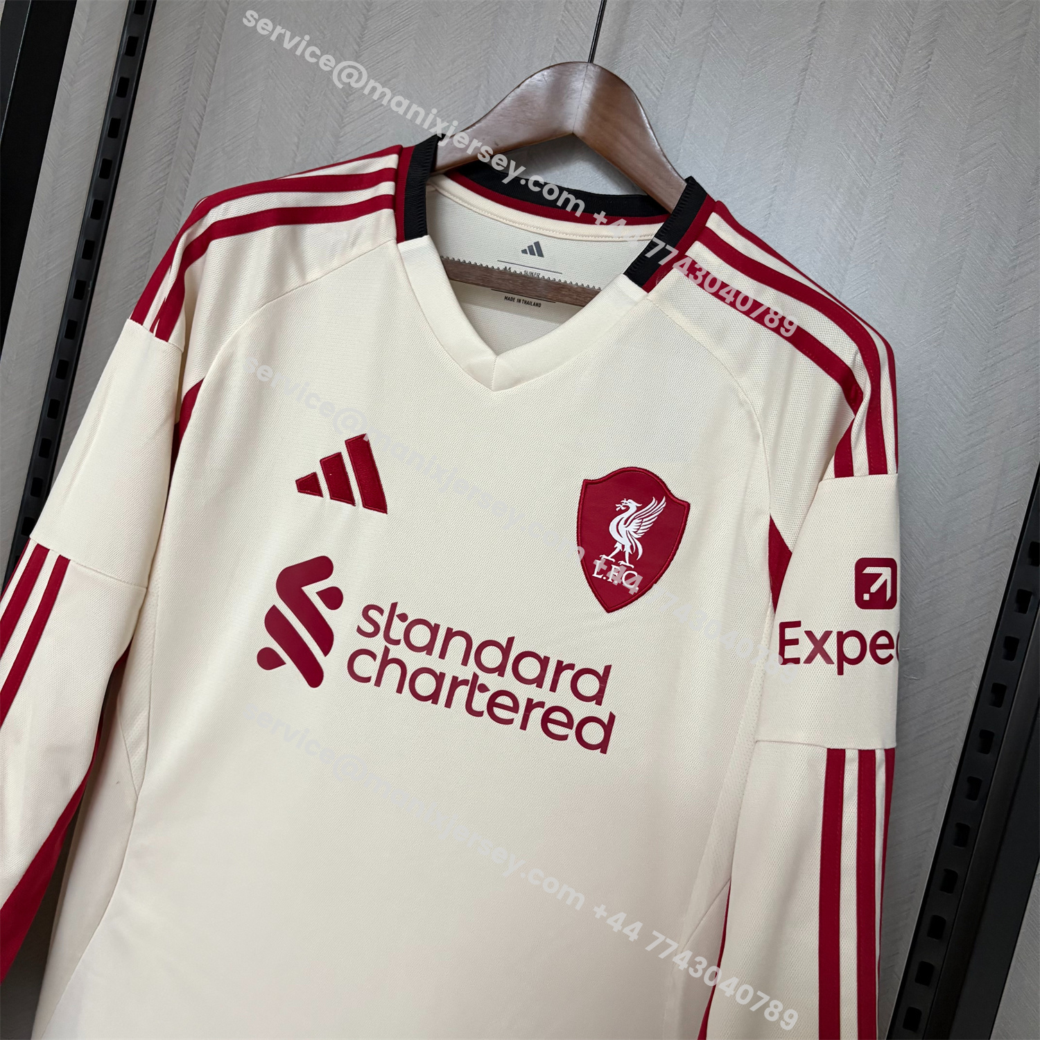 ManixJersey.com | Liver.pool 25-26 Away Long Sleeves Jersey - Fans Version -Customize Name, Number and Patch | Worldwide Shipping