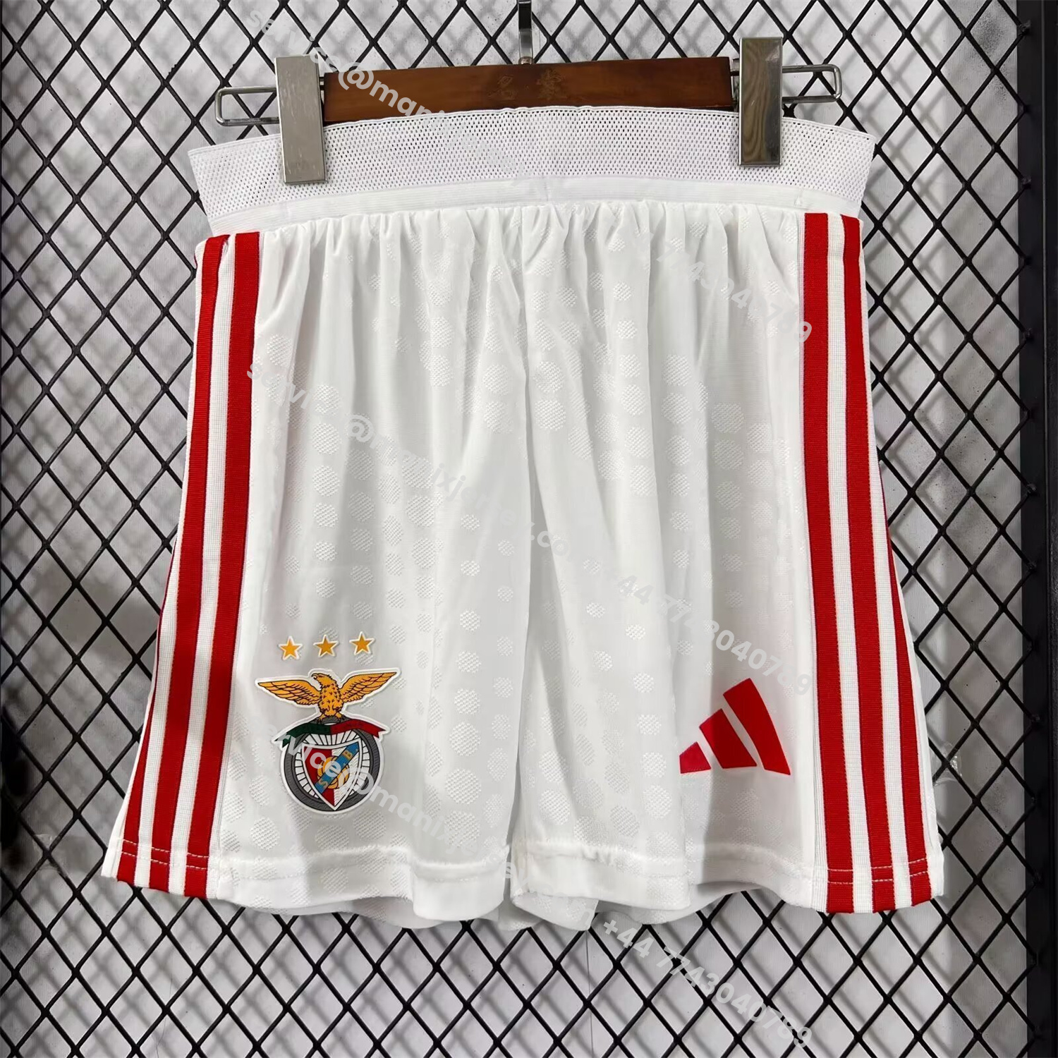 ManixJersey.com | Benfica 25-26 Home White Shorts - Player Version -Customize Name, Number and Patch | Worldwide Shipping