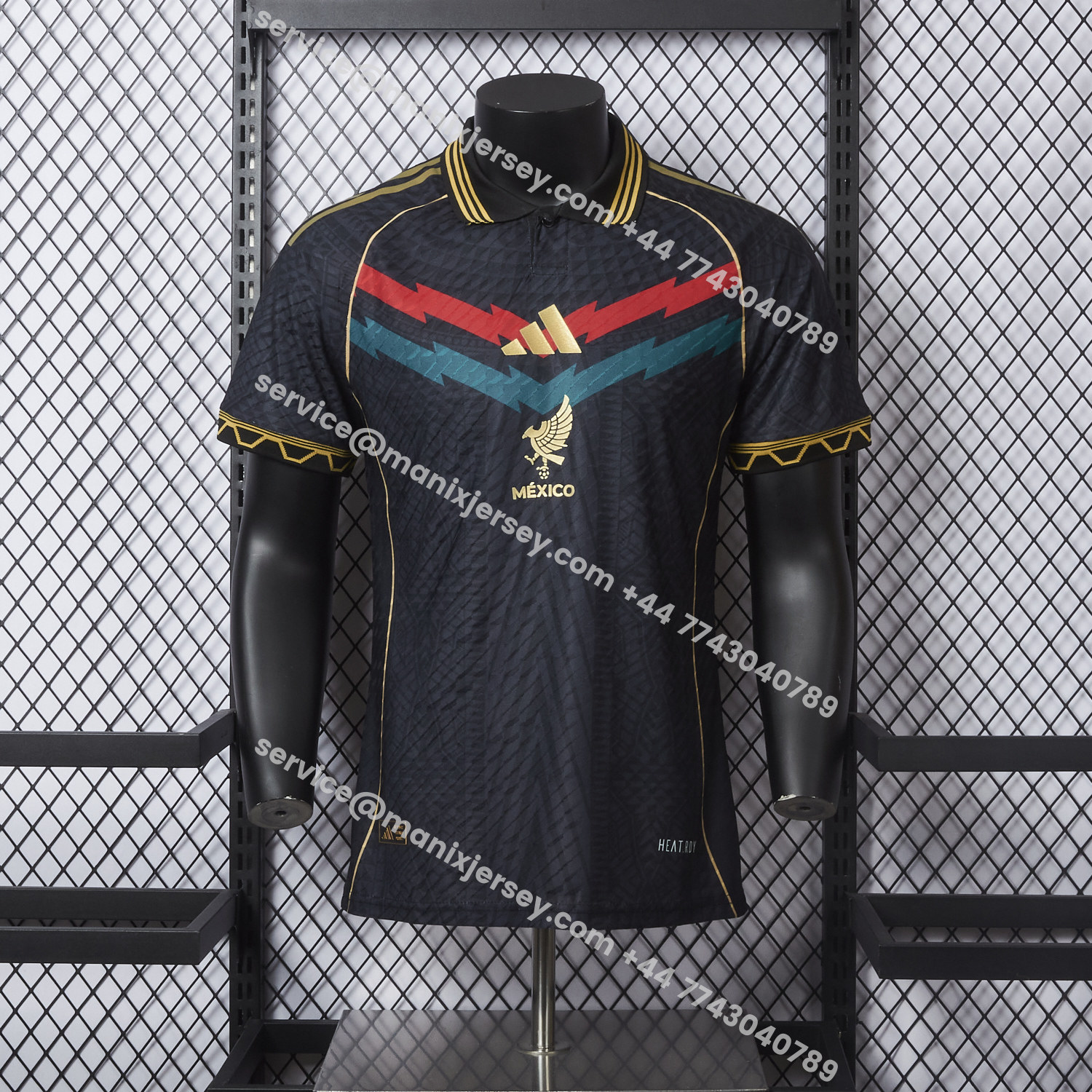 ManixJersey.com | Mexico 25-26 Red And Green Chest Lines Special Jersey - Player Version -Customize Name, Number and Patch | Worldwide Shipping