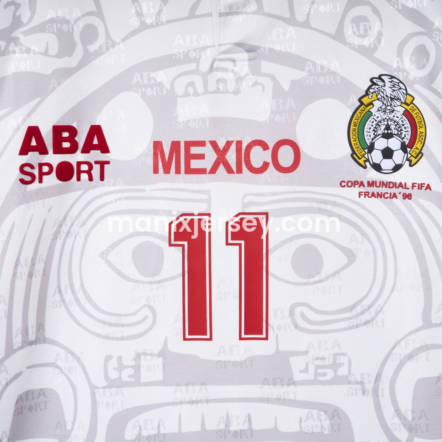 ManixJersey.com | Retro Mexico 1998 Away Jersey -Customize Name, Number and Patch | Worldwide Shipping