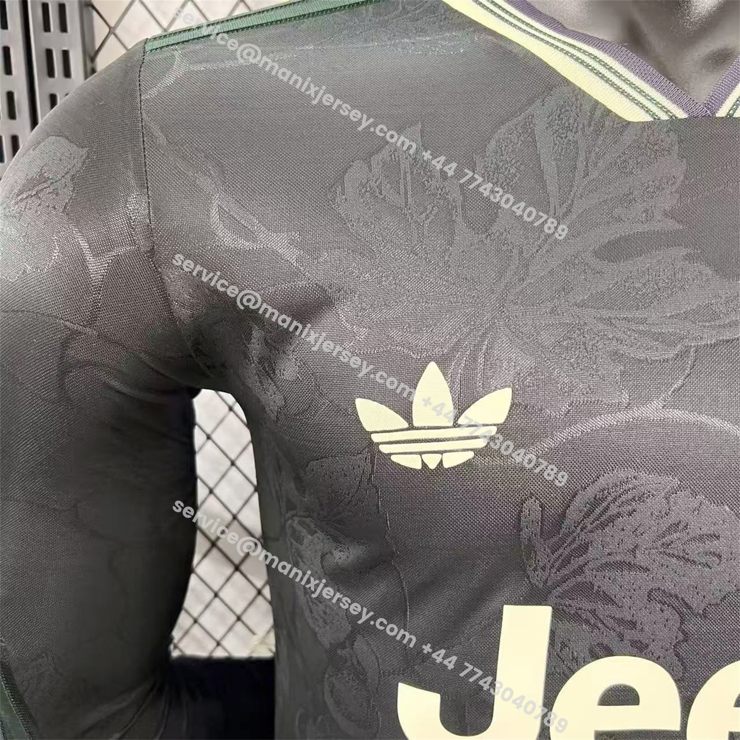ManixJersey.com | Juventus 25-26 Third Black Long Sleeves Jersey - Player Version -Customize Name, Number and Patch | Worldwide Shipping