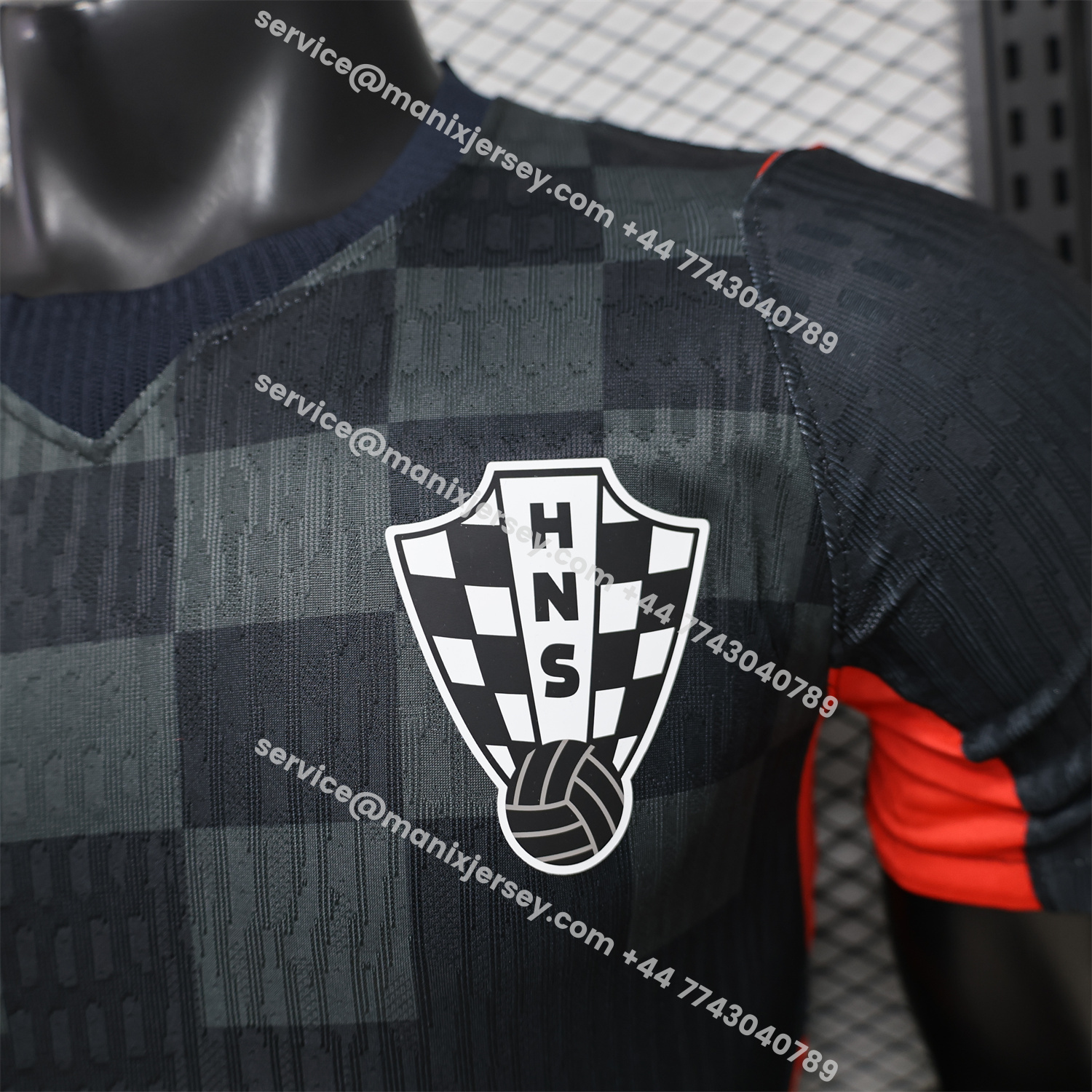 Croatia 2026 Dark Gray Checkered Pattern Checkerboard Special Edition Jersey - Player Version:football jersey mysite: unitedjerseyfootball 邓江浪:football