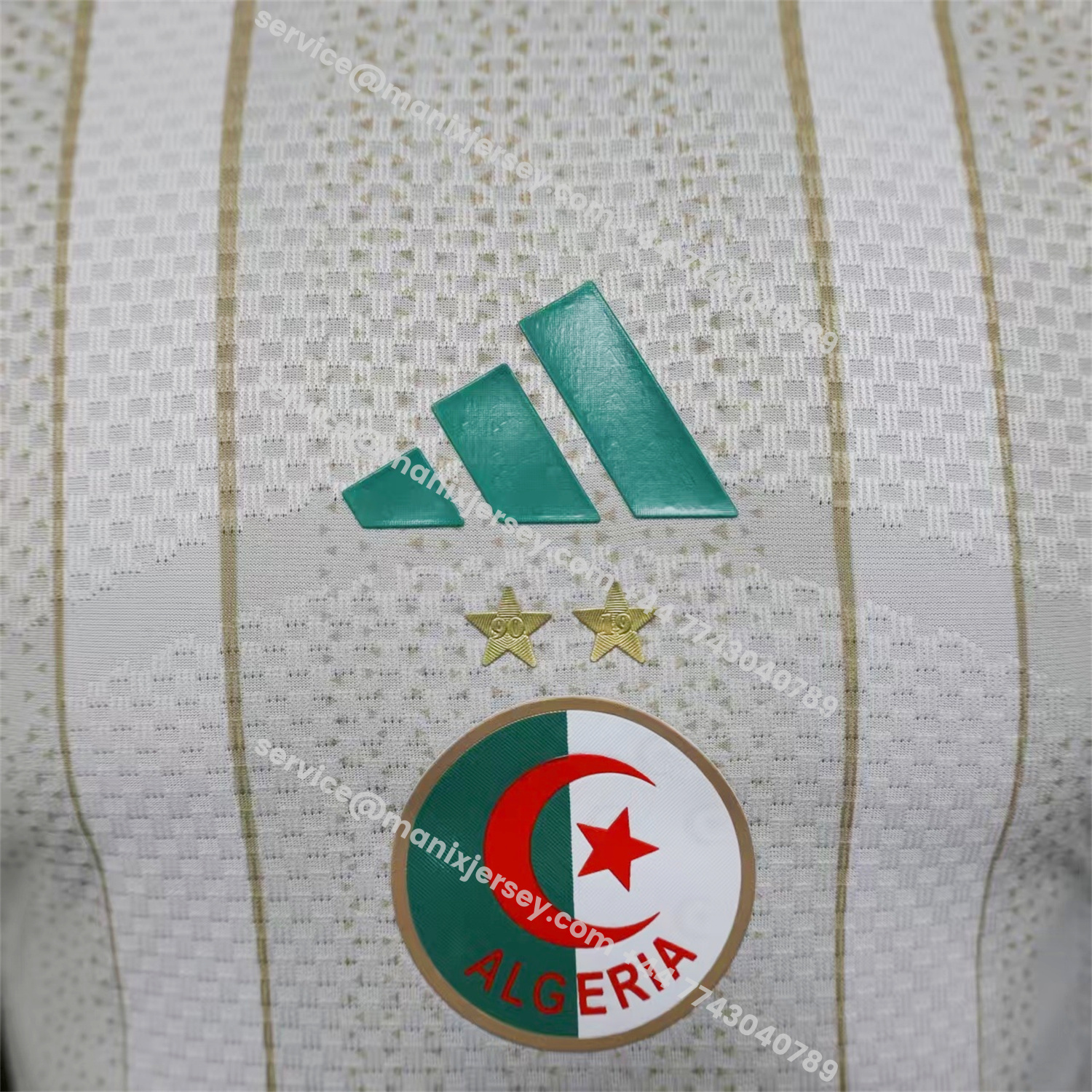 ManixJersey.com | Algeria 2026 Home Jersey With 2 Stars - Player Version -Customize Name, Number and Patch | Worldwide Shipping