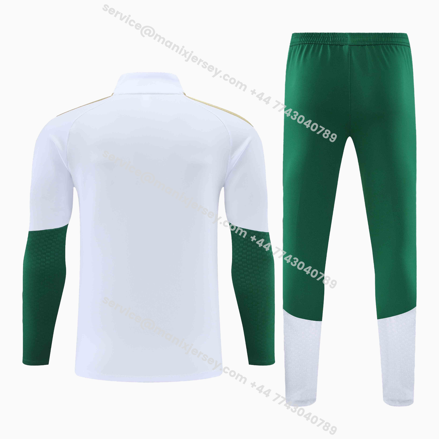 ManixJersey.com | Italy 2026 Kids Long Sleeve Training Set - White Top & Pants -Customize Name, Number and Patch | Worldwide Shipping