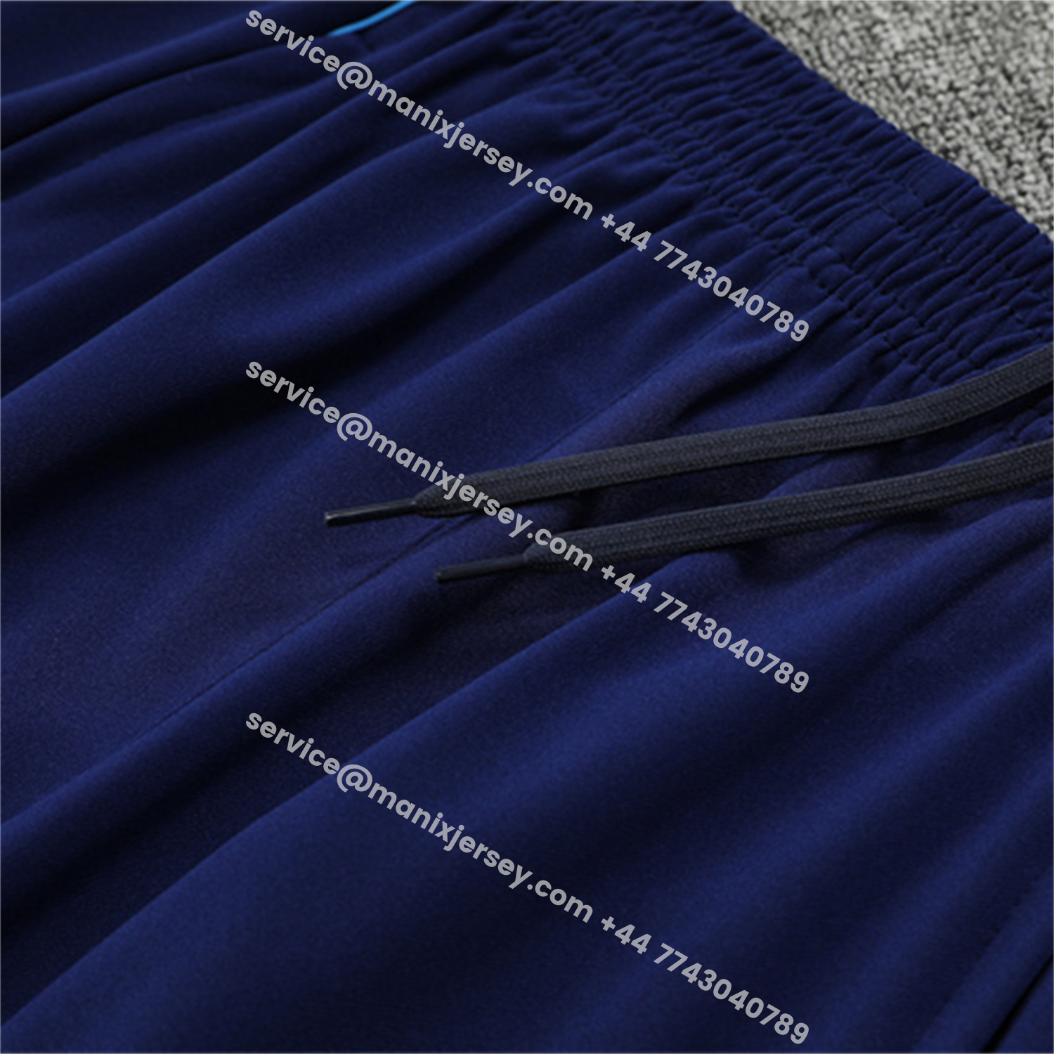 ManixJersey.com | Real Madrid 25-26 Long Sleeve Training Set - Deep Blue Top & Pants -Customize Name, Number and Patch | Worldwide Shipping