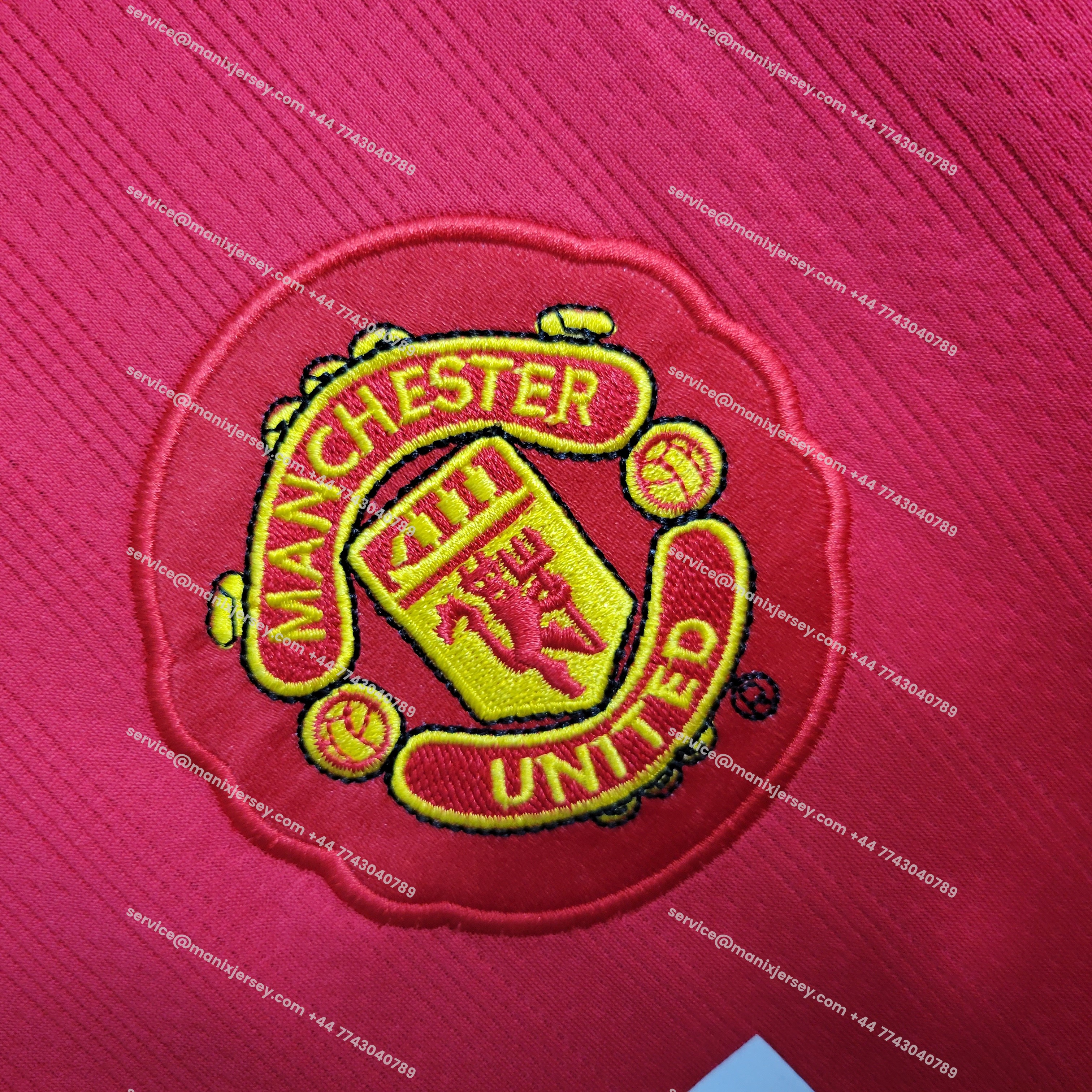 ManixJersey.com | Retro Manchester United 08-09 Home Long Sleeve Jersey -Customize Name, Number and Patch | Worldwide Shipping