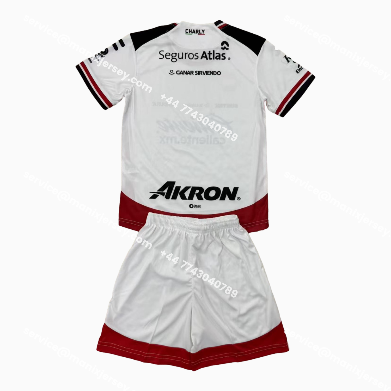 ManixJersey.com | Atlas 25-26 Away White Kids Kit -Customize Name, Number and Patch | Worldwide Shipping
