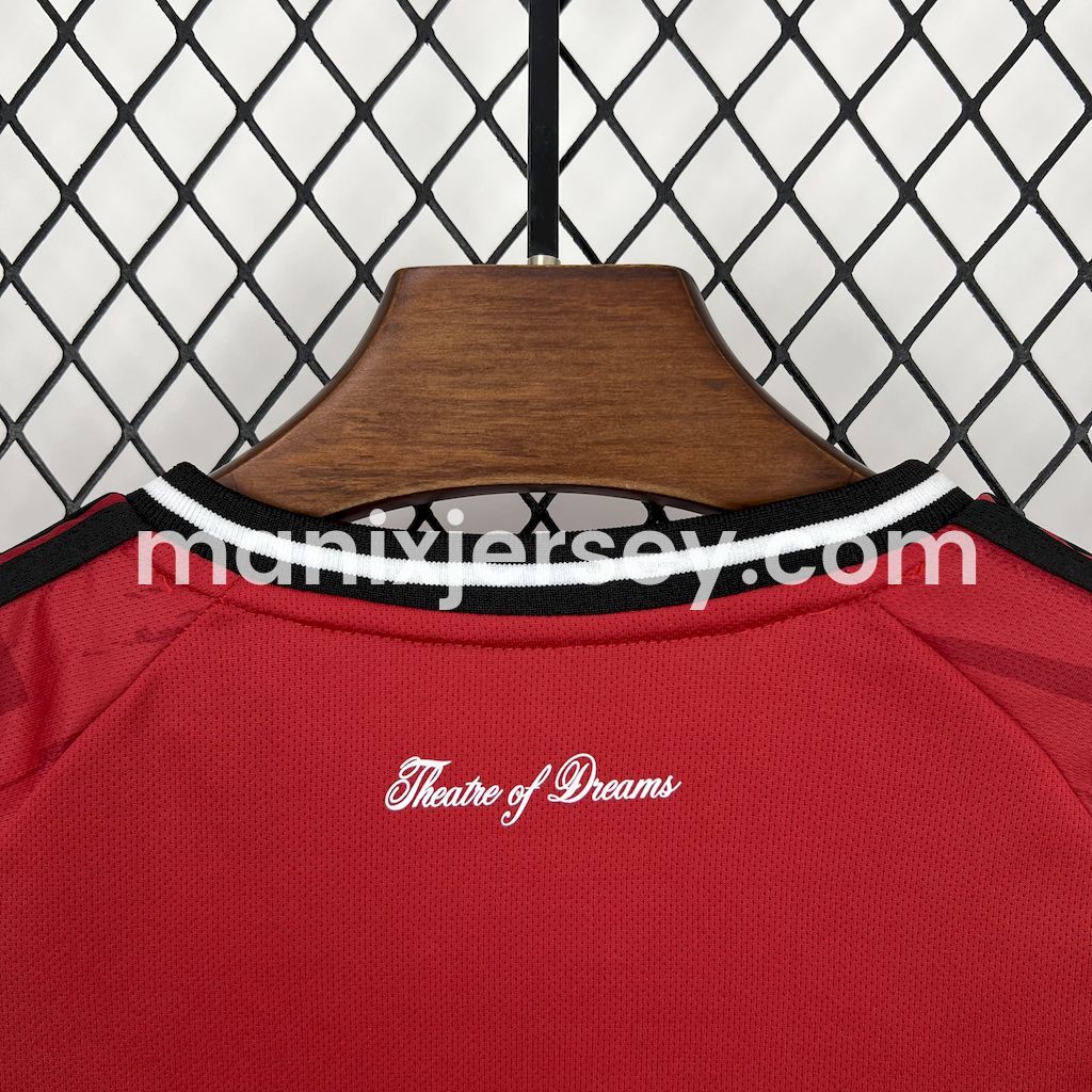 ManixJersey.com | Manchester United 25-26 Home Kids Kit -Customize Name, Number and Patch | Worldwide Shipping