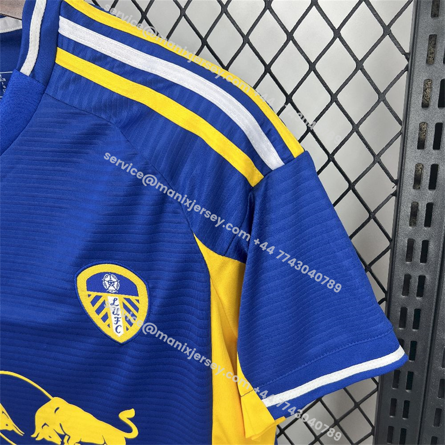 ManixJersey.com | Leeds United 25-26 Away Blue Jersey - Fans Version -Customize Name, Number and Patch | Worldwide Shipping