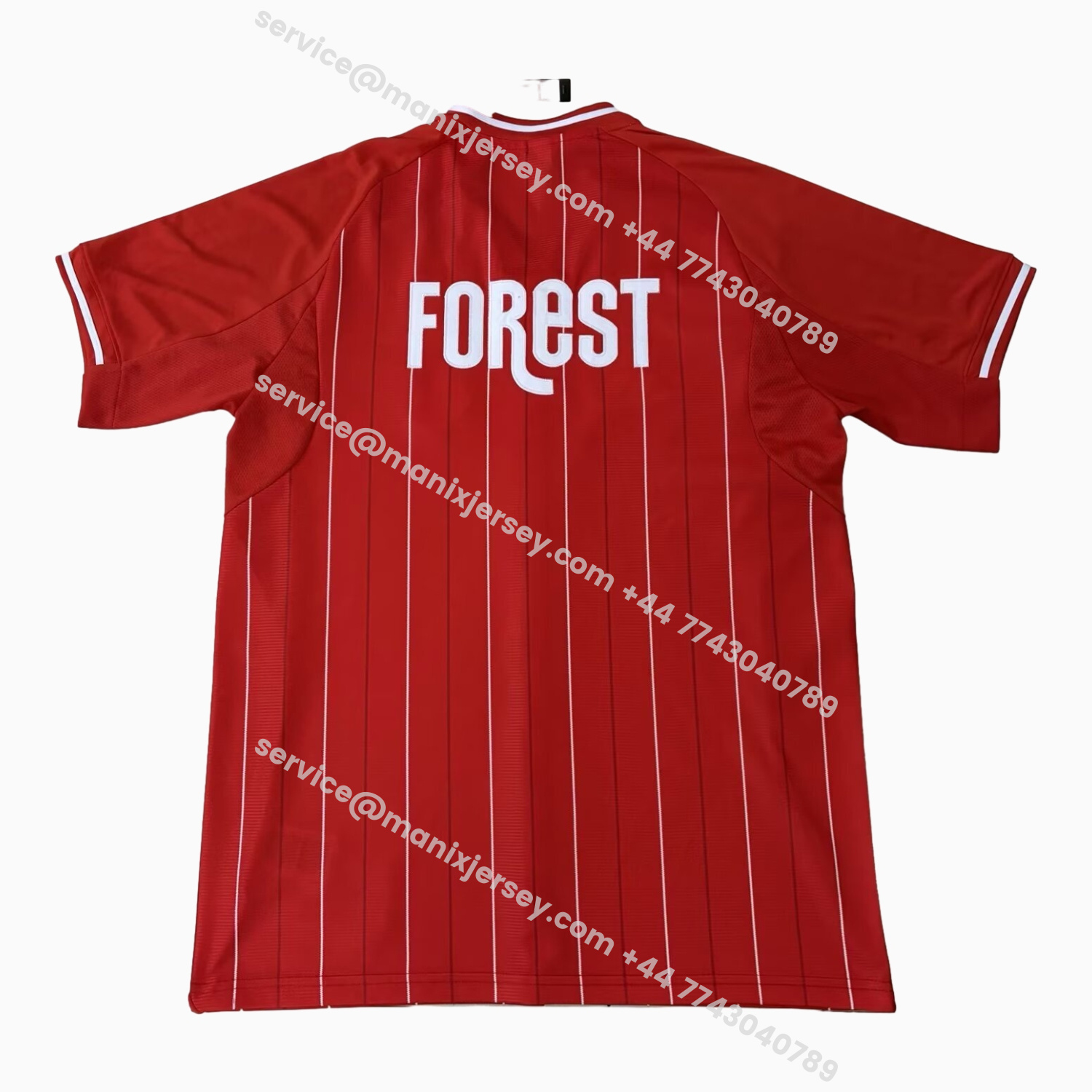ManixJersey.com | Nottingham Forest 25-26 Red Baseball Jersey -Customize Name, Number and Patch | Worldwide Shipping