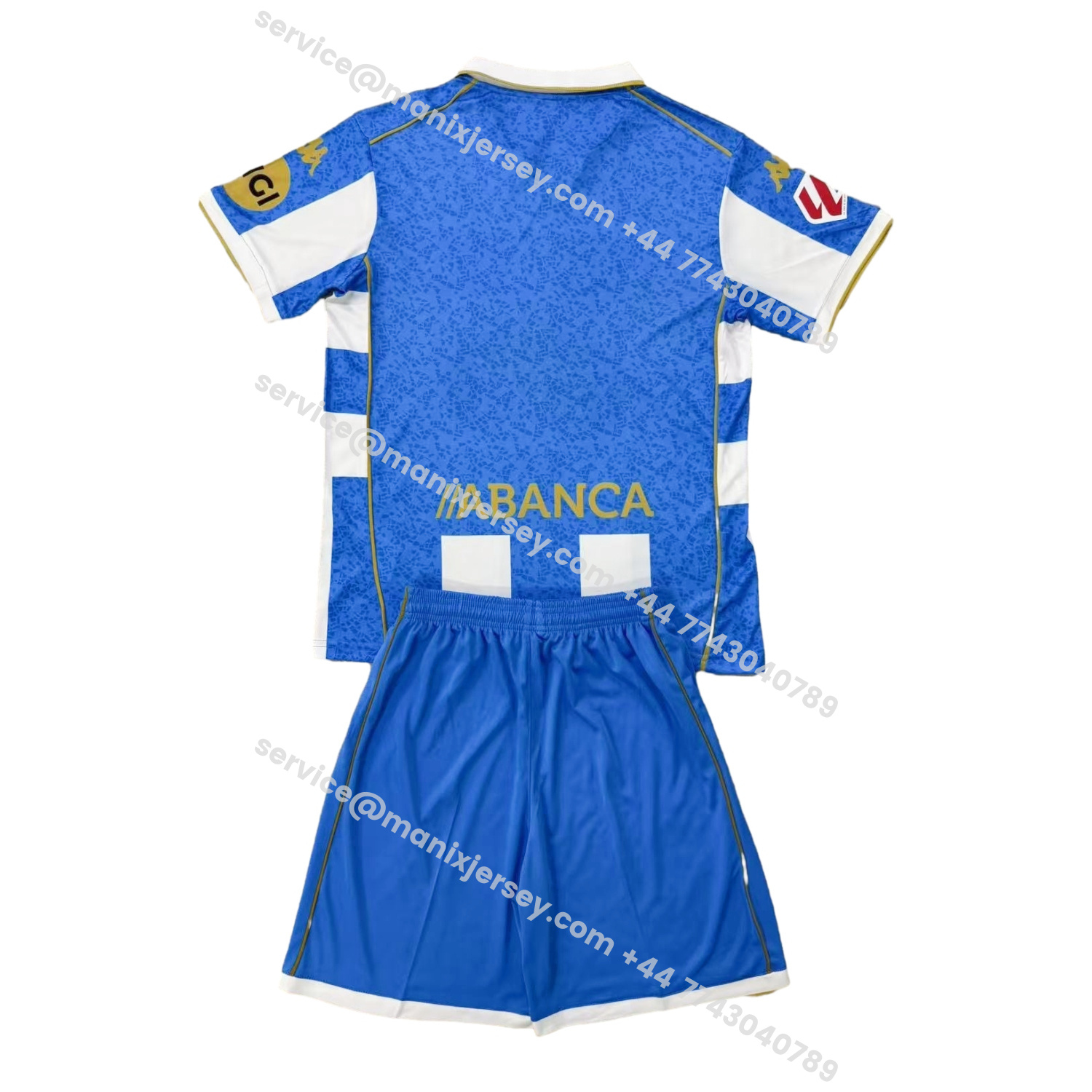 ManixJersey.com | Deportivo de La Coruña 25-26 Home Men's Adult Jersey Set - Fans Version -Customize Name, Number and Patch | Worldwide Shipping