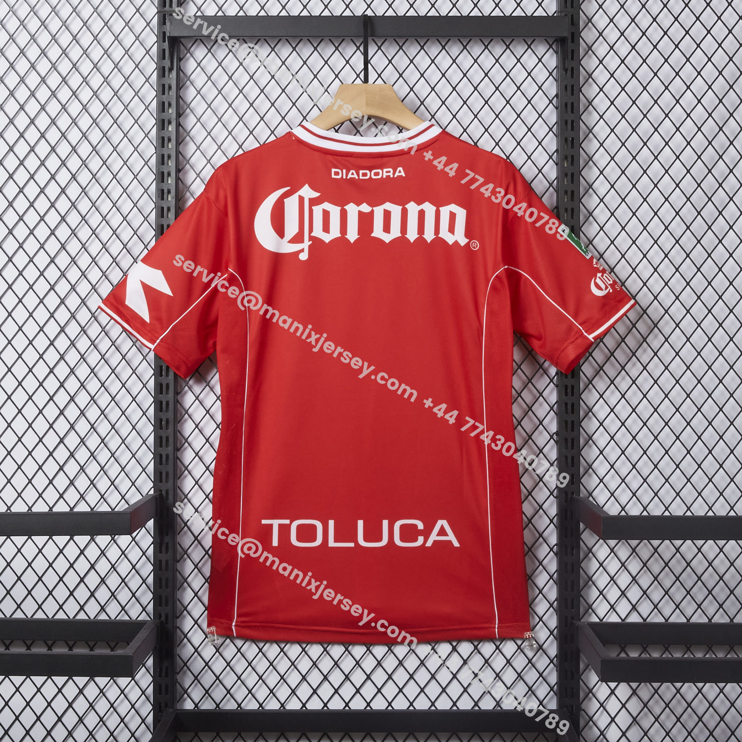 ManixJersey.com | Retro Toluca 1998-99 Home Red Jersey -Customize Name, Number and Patch | Worldwide Shipping