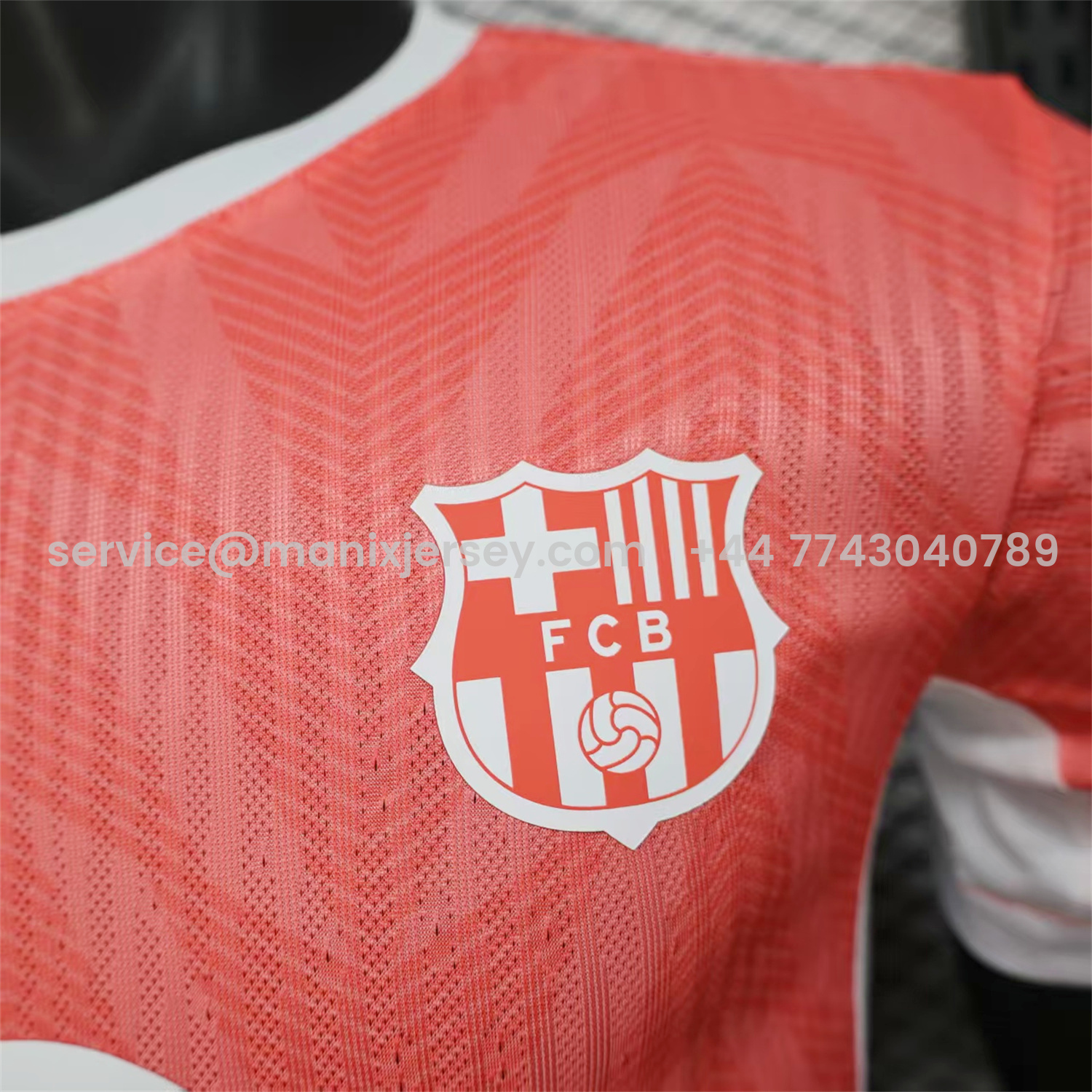 ManixJersey.com | Barcelona 25-26 Pink & White Special Jersey - Player Version -Customize Name, Number and Patch | Worldwide Shipping
