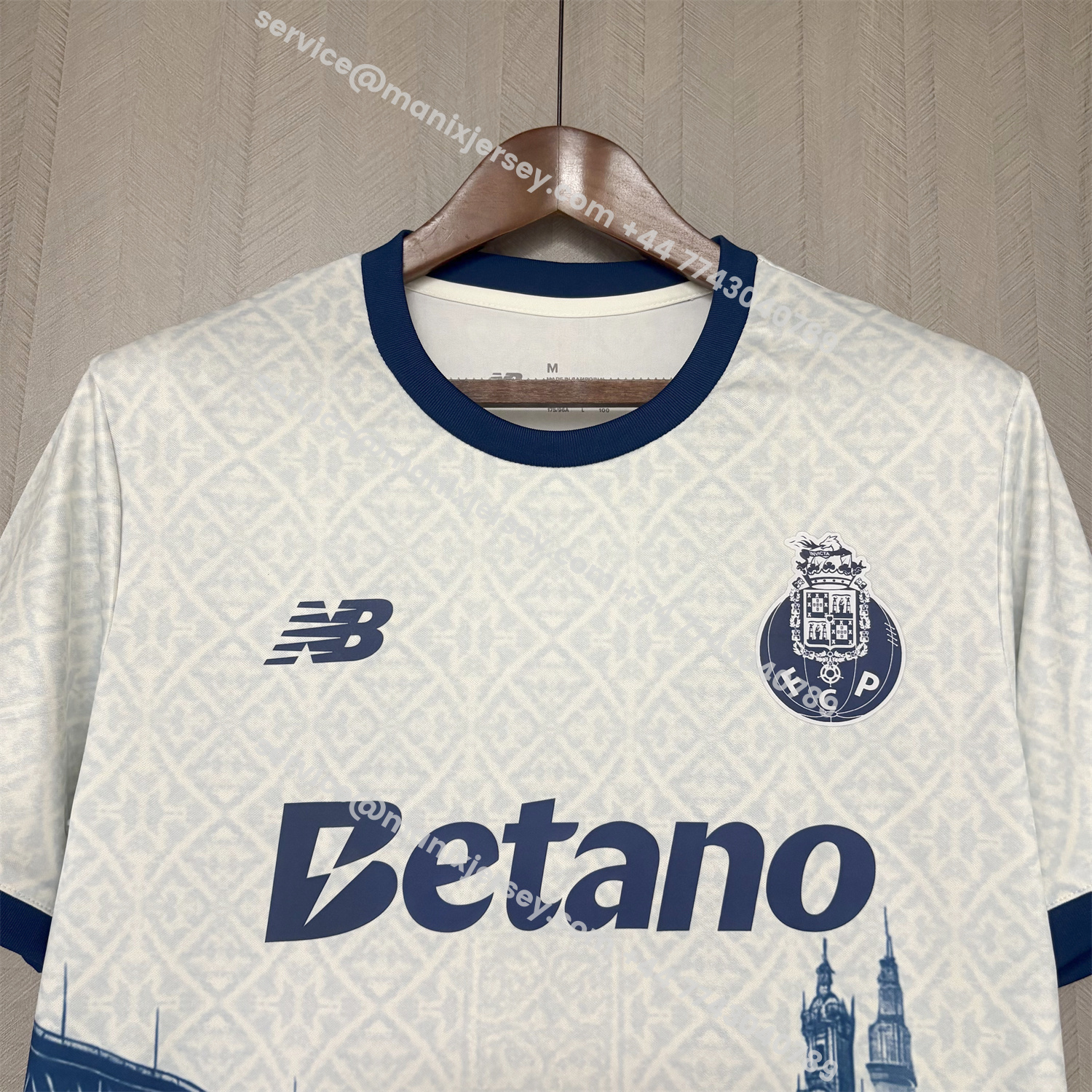 ManixJersey.com | Porto 25-26 Ponte Maria Pia And Clérigos Church Jersey - Fans Version -Customize Name, Number and Patch | Worldwide Shipping