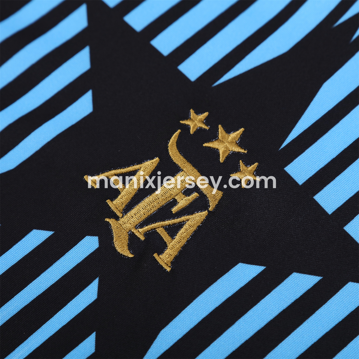 ManixJersey.com | Argentina 24-25 Three-Stars Training Hoodie Set - Black Top and Pants -Customize Name, Number and Patch | Worldwide Shipping