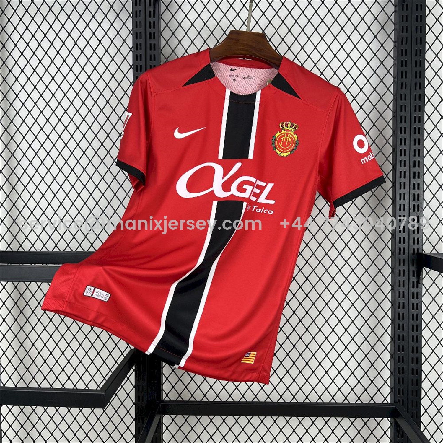 ManixJersey.com | Mallorca 25-26 Home Red Jersey - Fans Version -Customize Name, Number and Patch | Worldwide Shipping