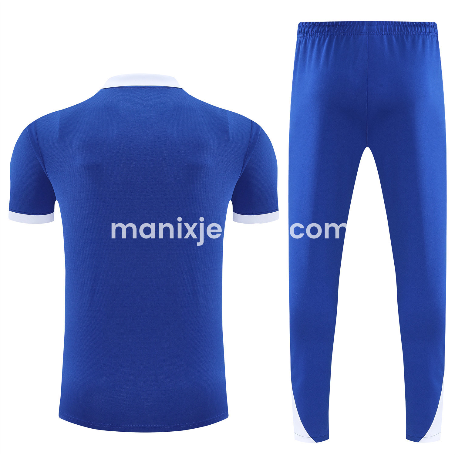 ManixJersey.com | Inter Milan 25-26 POLO Short-Sleeve Training Set - Blue Top and Pants -Customize Name, Number and Patch | Worldwide Shipping