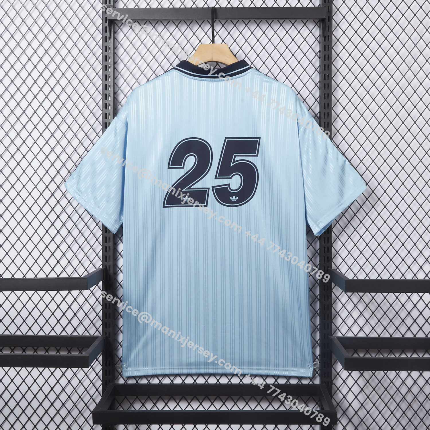 ManixJersey.com | Bohemian 25-26 Oasis Originals Tour Light Blue Jersey With Number 25 - Fans Version -Customize Name, Number and Patch | Worldwide Shipping