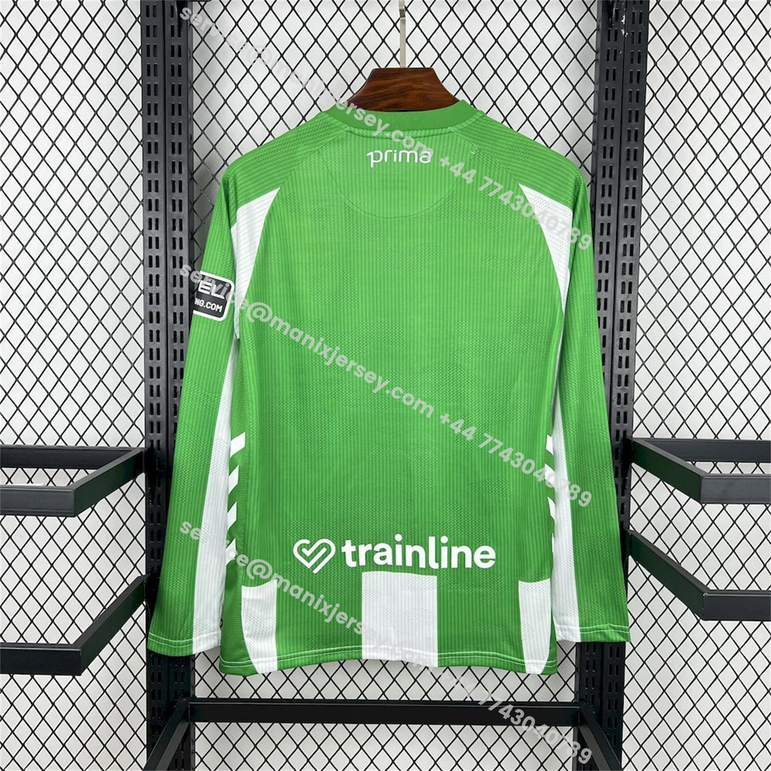 ManixJersey.com | Real Betis 25-26 Home Long Sleeves Jersey - Fans Version -Customize Name, Number and Patch | Worldwide Shipping