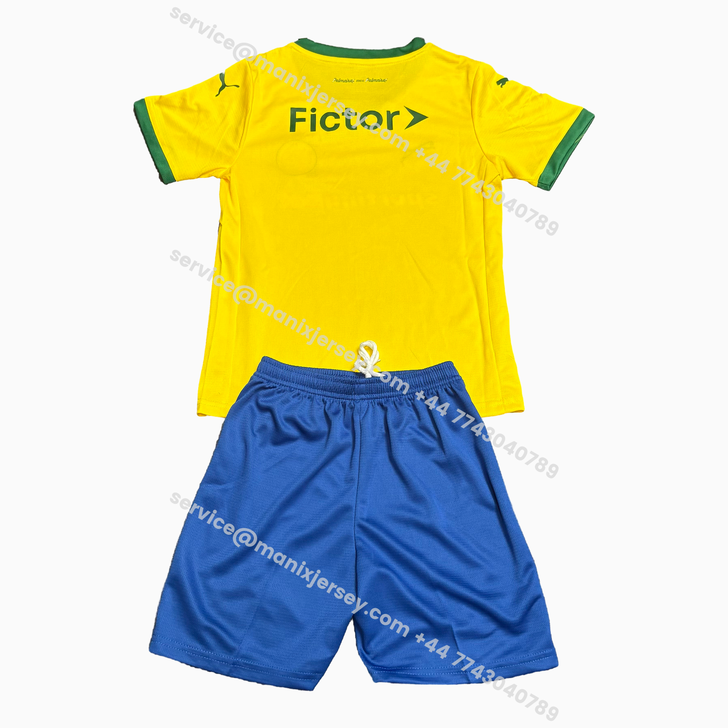 ManixJersey.com | Palmeiras 25-26 Third Yellow Kids Kit -Customize Name, Number and Patch | Worldwide Shipping