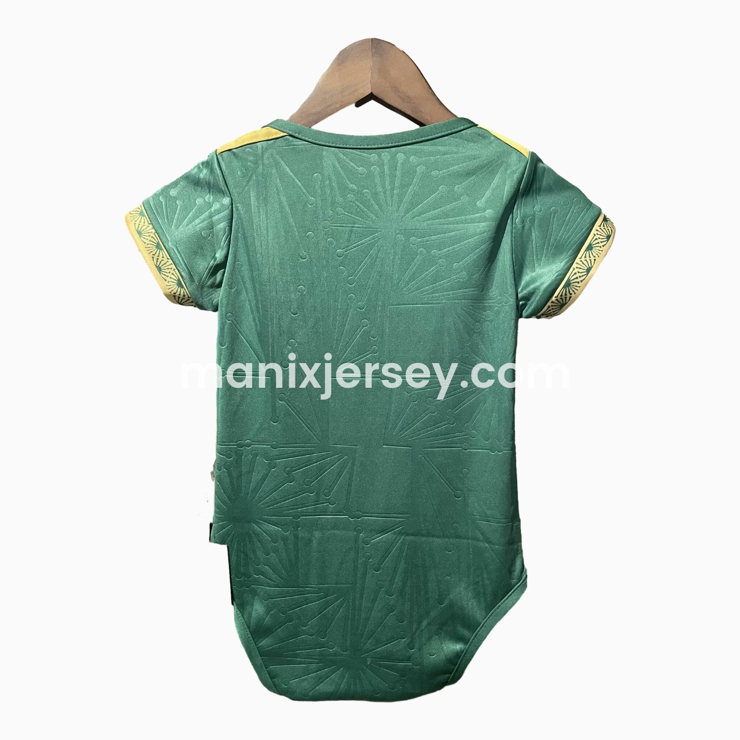 ManixJersey.com | Mexico 2025 Gold Cup Green Baby Crawling Suit -Customize Name, Number and Patch | Worldwide Shipping