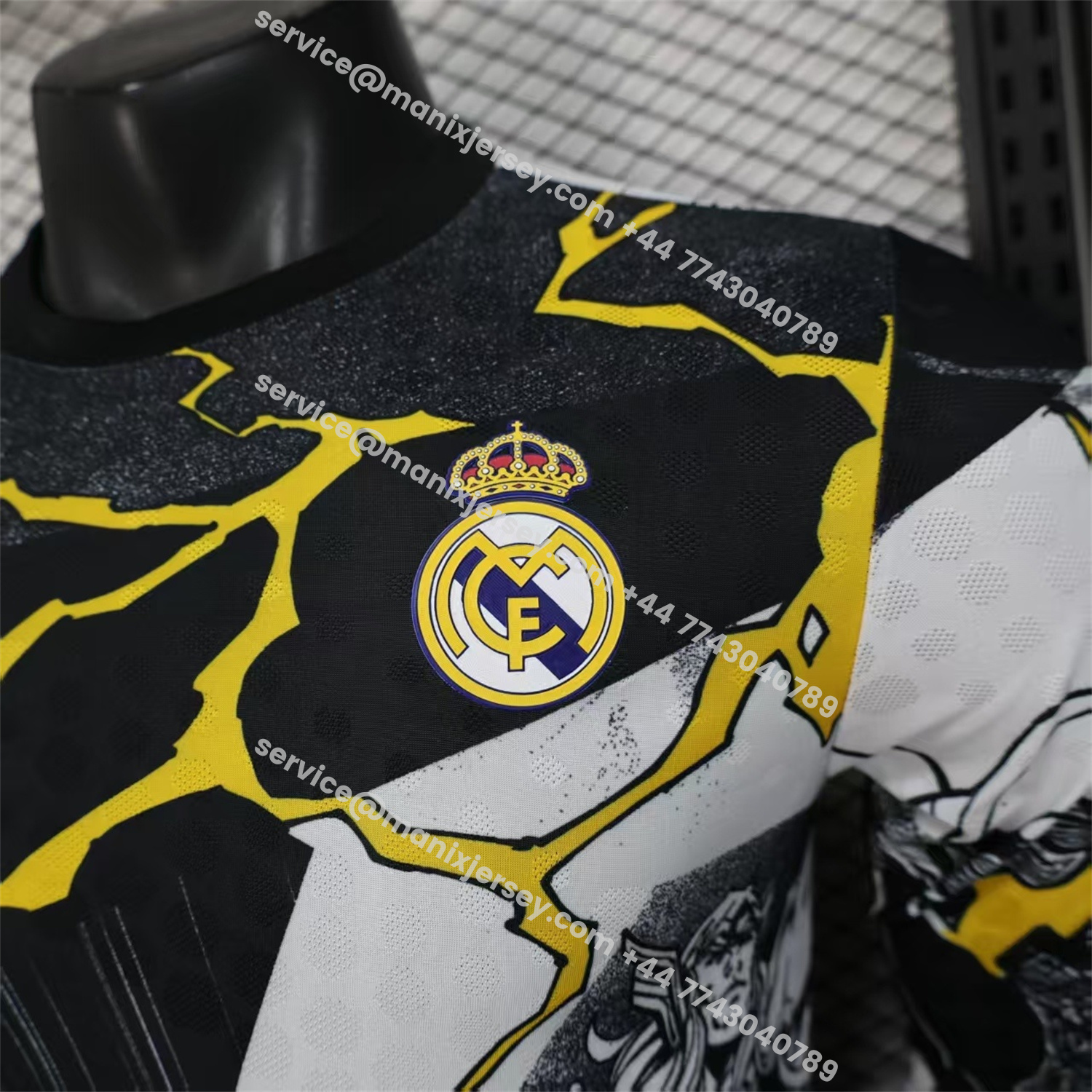 ManixJersey.com | Real Madrid 25-26 Thunder Comics Pre-Match Special Long Sleeves Jersey - Player Version -Customize Name, Number and Patch | Worldwide Shipping