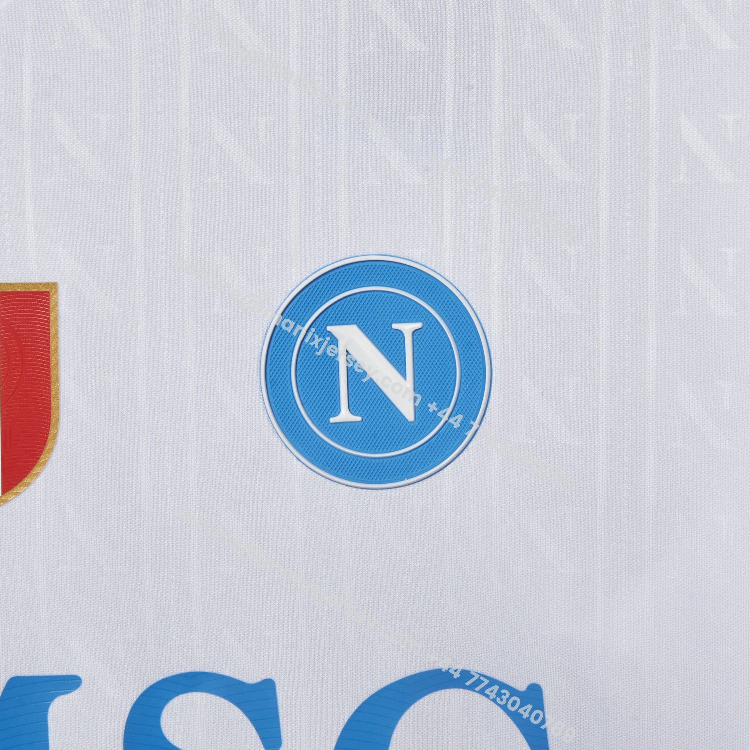 ManixJersey.com | Napoli 25-26 European Away White Jersey - Fans Version -Customize Name, Number and Patch | Worldwide Shipping