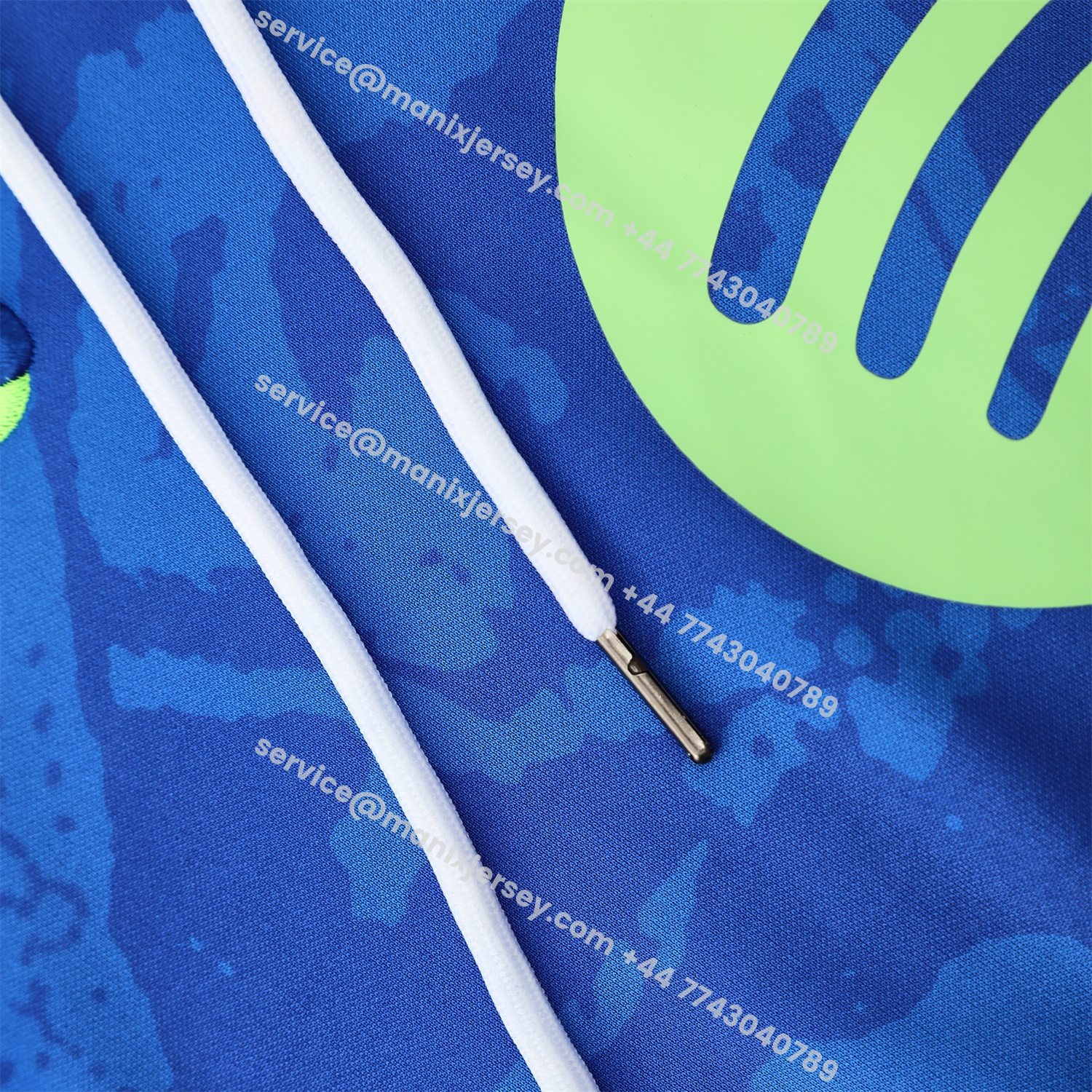 ManixJersey.com | Barcelona 25-26 Training Hoodie Set - Blue Green Hoodie and Black Pants -Customize Name, Number and Patch | Worldwide Shipping