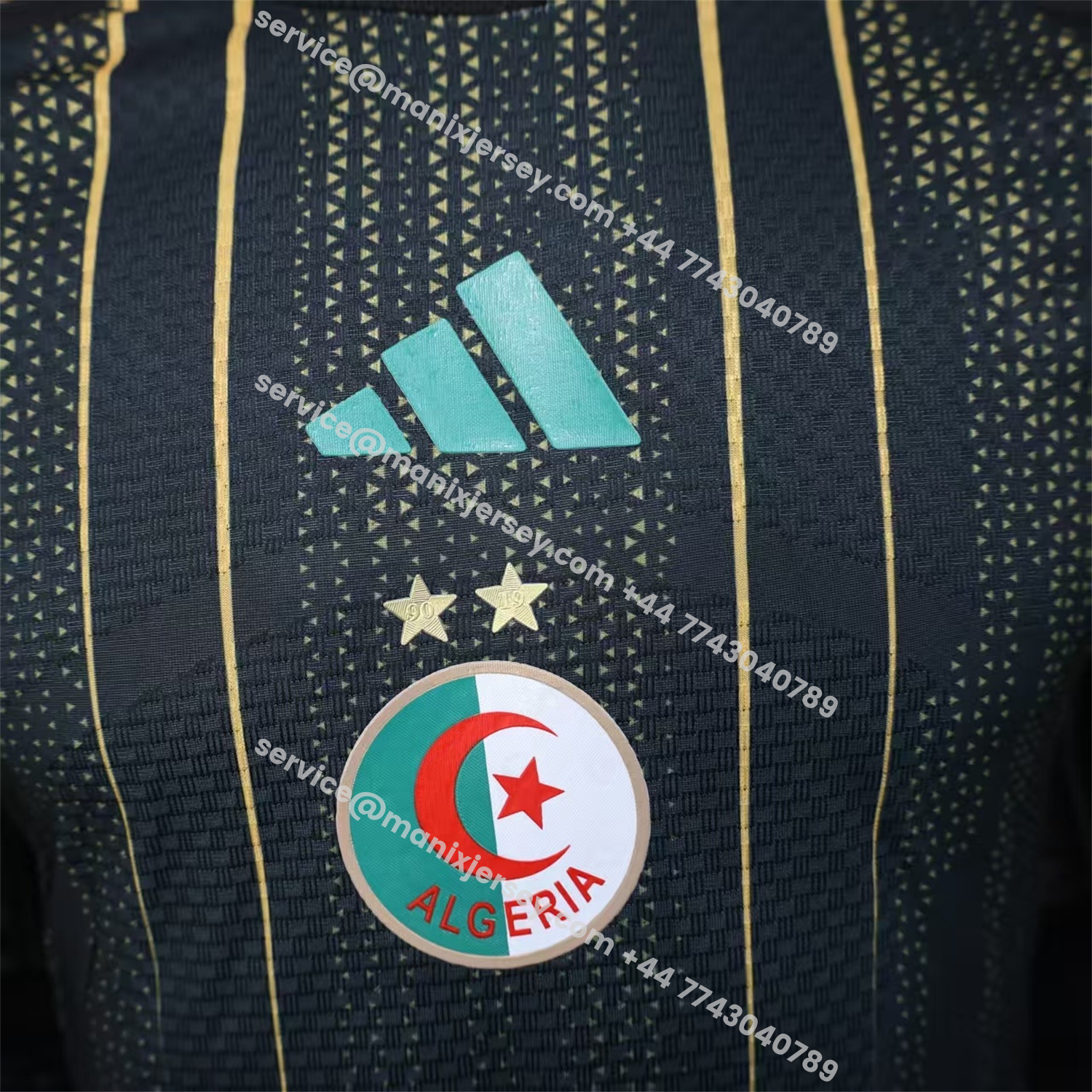 ManixJersey.com | Algeria 2026 Black And Gold Special Jersey - Player Version -Customize Name, Number and Patch | Worldwide Shipping
