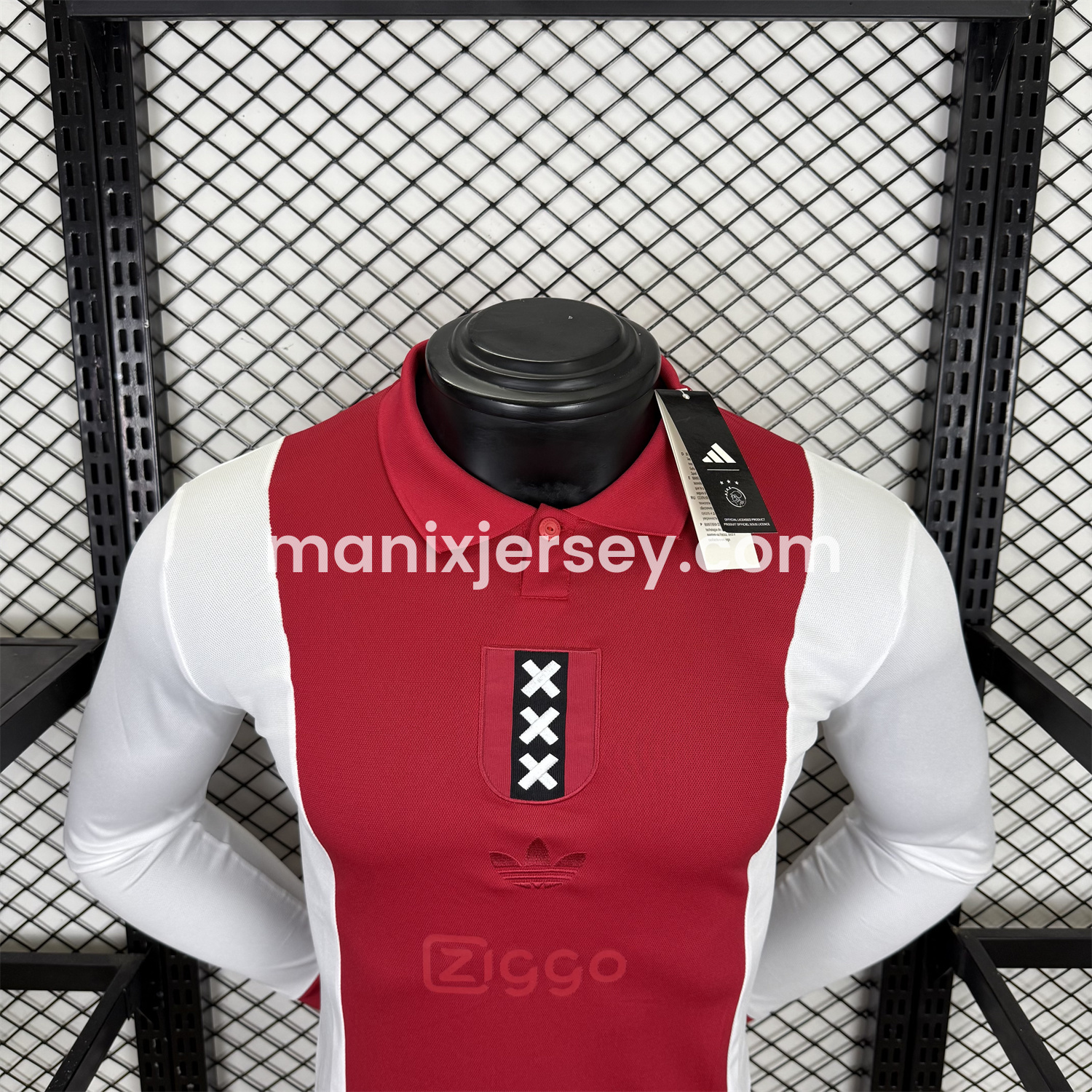 ManixJersey.com | Ajax 2025 125-Year Anniversary Long Sleeves Jersey - Player Version -Customize Name, Number and Patch | Worldwide Shipping