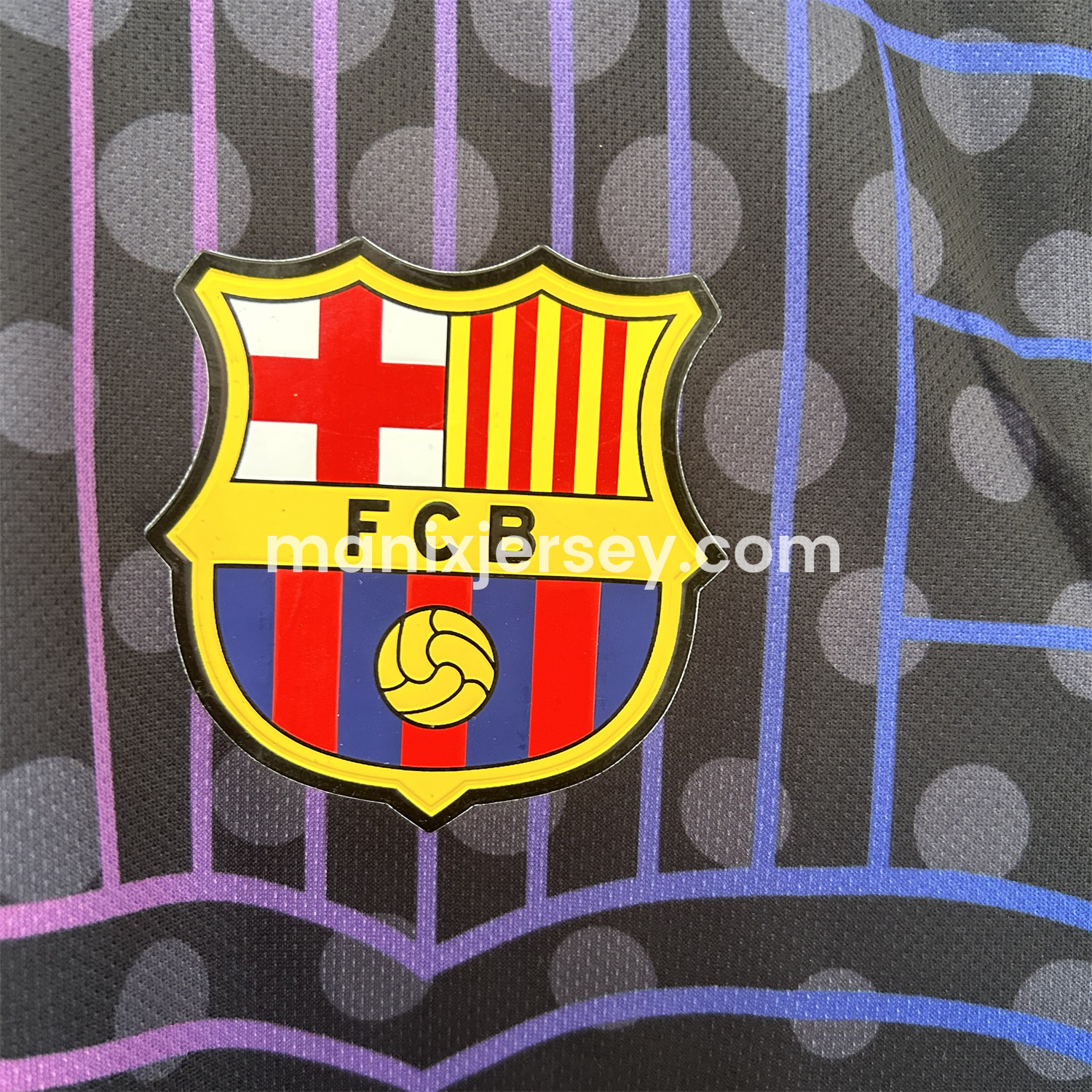 ManixJersey.com | Barcelona 25-26 LOGO Stroke Special Edition Jersey - Fans Version -Customize Name, Number and Patch | Worldwide Shipping