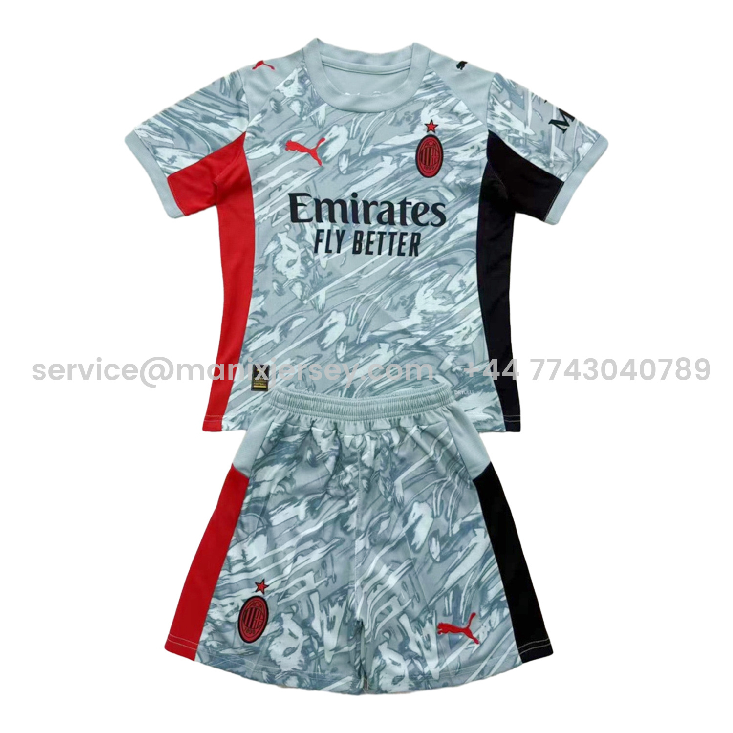 ManixJersey.com | AC Milan 25-26 Blue Goalkeeper Men's Adult Jersey Set - Fans Version -Customize Name, Number and Patch | Worldwide Shipping